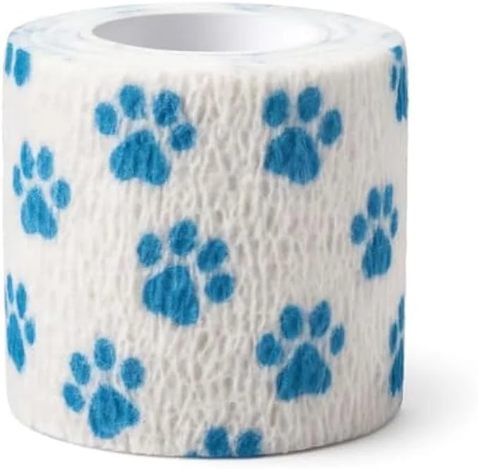 بانداژ کرپ حیوانات خانگی فیتو 5x5 سانتی متر - بانداژ الاستیک دامپزشکی برای سگ ها و گربه ها، محافظ زخم پنجه بانداژ کرپ حیوانات خانگی فیتو 5x5 سانتی متر - بانداژ الاستیک دامپزشکی برای سگ ها و گربه ها، محافظ زخم پنجه