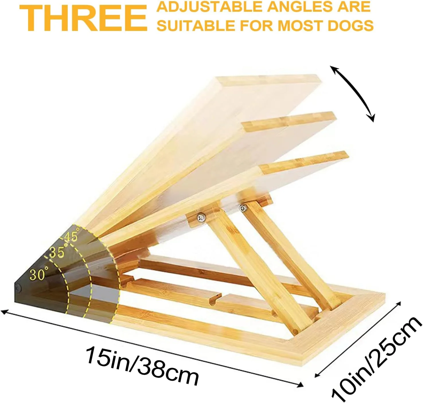 برد خراش چوبی سگ - برد خراش تاشو چوبی سگ، لوازم جانبی حیوانات خانگی برای مسافرت در فضای باز و داخل خانه، نگهداری از پنجه توله سگ و سگ مسن