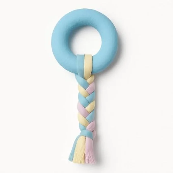 اسباب بازی طناب سگ فیتو با حلقه آبی 7x6.7 سانتی متر - اسباب بازی جویدنی و کشیدنی برای سگ های کوچک تا متوسط، تمیز کردن دندان توله سگ، بازی تعاملی اسباب بازی طناب سگ فیتو با حلقه آبی 7x6.7 سانتی متر - اسباب بازی جویدنی و کشیدنی برای سگ های کوچک تا متوسط، تمیز کردن دندان توله سگ، بازی تعاملی