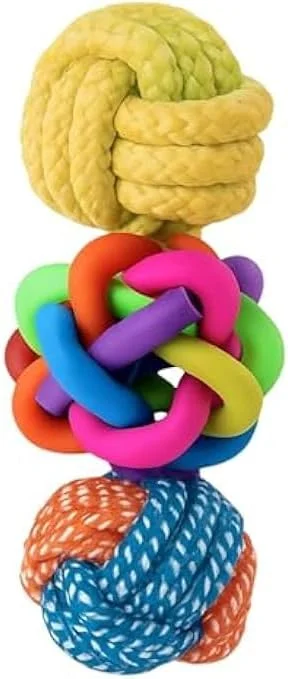 طناب بازی سگ فیتو - طناب جویدنی و کشیدنی برای سگ های کوچک/متوسط، رنگ های متنوع، 19.5 x 8.5 سانتی متر طناب بازی سگ فیتو - طناب جویدنی و کشیدنی برای سگ های کوچک/متوسط، رنگ های متنوع، 19.5 x 8.5 سانتی متر