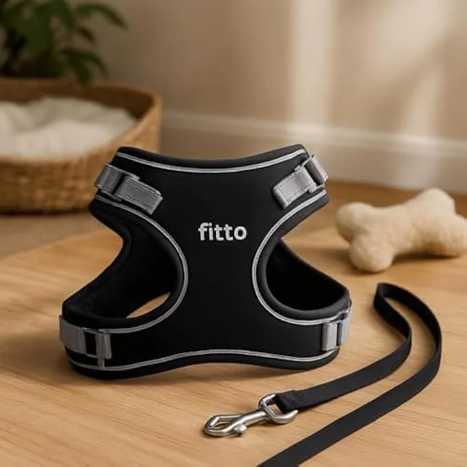 ست قلاده و بند سگ و گربه فیتو سایز L، 20x15 سانتی متر، قابل تنظیم، پد دار، تنفسی مناسب پیاده روی سگ، توله سگ و گربه به همراه بند ست قلاده و بند سگ و گربه فیتو سایز L، 20x15 سانتی متر، قابل تنظیم، پد دار، تنفسی مناسب پیاده روی سگ، توله سگ و گربه به همراه بند