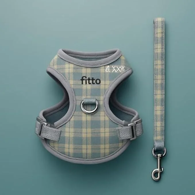 ست قلاده و بند حیوانات خانگی کوچک فیتو سایز XXXS، 14.5x11.5 سانتی متر - جلیقه نرم قابل تنظیم با بند برای همستر، خوکچه هندی، راسو، خرگوش ست قلاده و بند حیوانات خانگی کوچک فیتو سایز XXXS، 14.5x11.5 سانتی متر - جلیقه نرم قابل تنظیم با بند برای همستر، خوکچه هندی، راسو، خرگوش