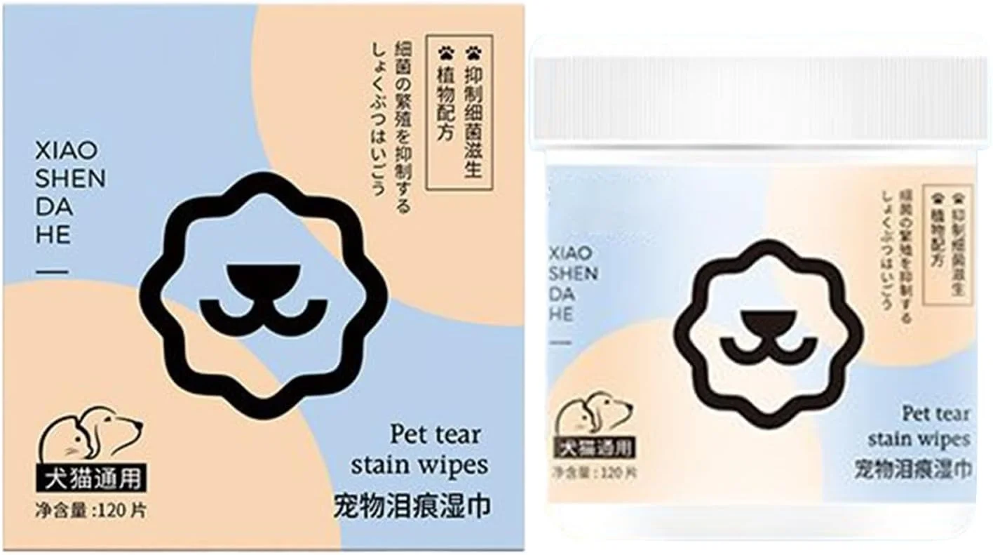 دستمال مرطوب چشم سگ - دستمال مرطوب تمیز کننده ملایم گربه برای بینی | ابزار نظافت مراقبت از چشم سگ سازگار با پوست برای توله سگ ها، بچه گربه ها و خرگوش های کوچک، متوسط و بزرگ