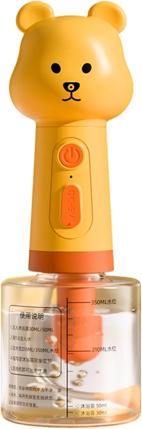 اسپری شامپو سگ، پخش کننده شامپو حیوانات خانگی - فوم ساز طرح خرس برای کنترل بو، شستشوی فضای باز، تمیز کردن لانه و نظافت پنجه حیوانات خانگی اسپری شامپو سگ، پخش کننده شامپو حیوانات خانگی - فوم ساز طرح خرس برای کنترل بو، شستشوی فضای باز، تمیز کردن لانه و نظافت پنجه حیوانات خانگی