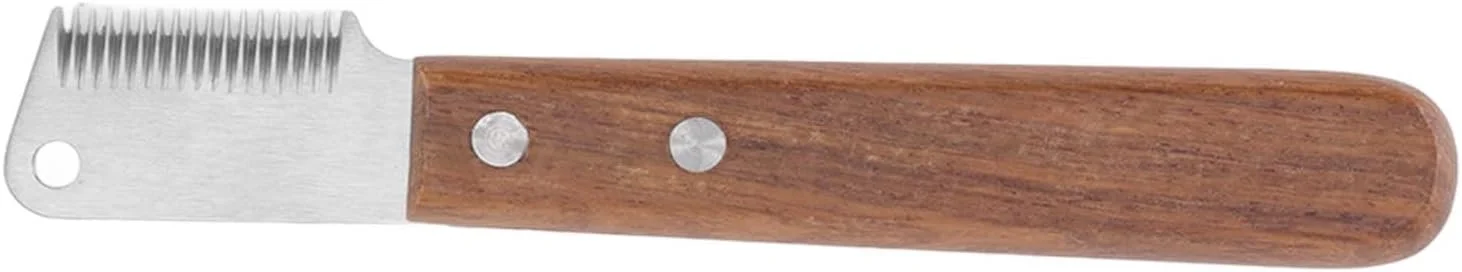 چاقوی موکن سگ کارآمد Fafeicy، از بین برنده گره خوردگی، تمیز کردن آسان، چاقوی استریپینگ برای نظافت سگ، دسته چوبی چاقوی موکن سگ کارآمد Fafeicy، از بین برنده گره خوردگی، تمیز کردن آسان، چاقوی استریپینگ برای نظافت سگ، دسته چوبی