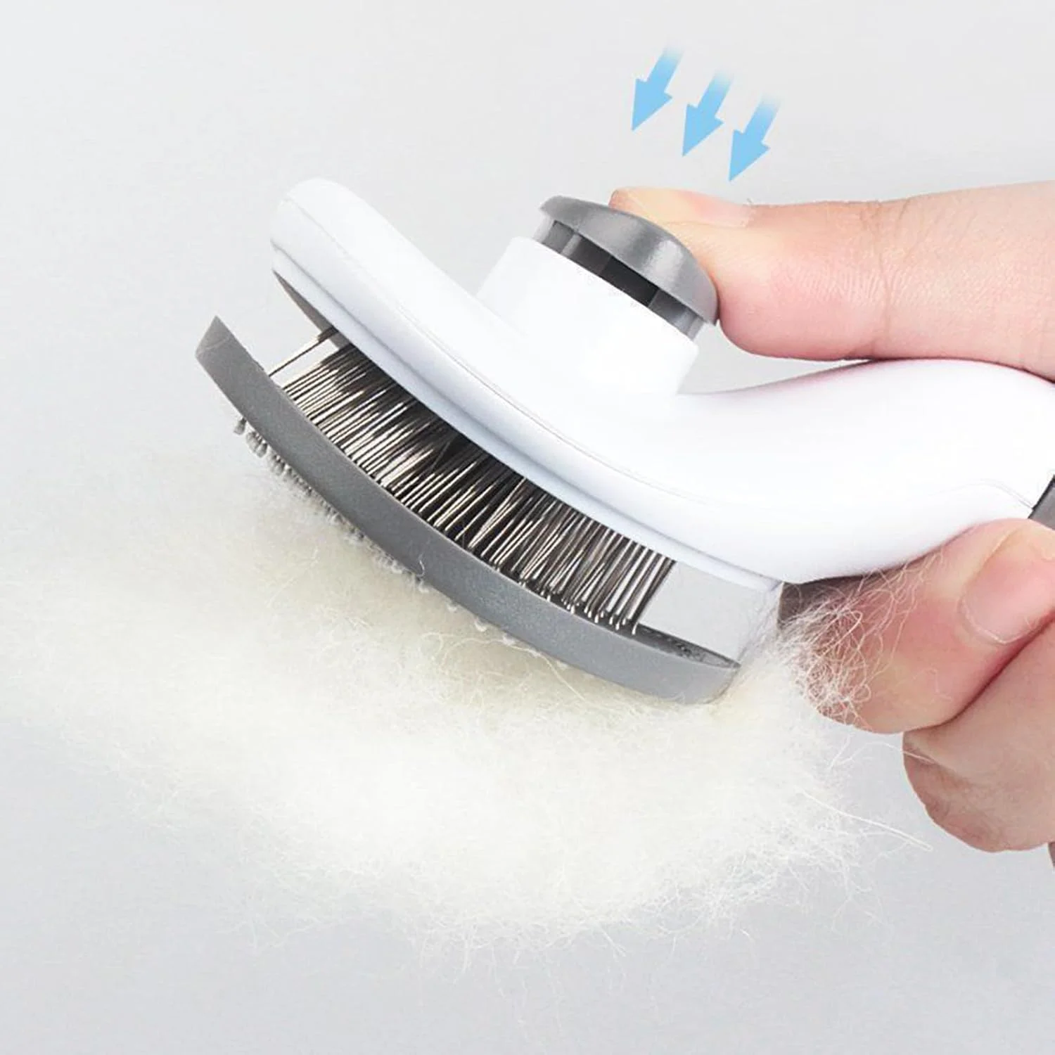 برس گربه برای ریزش مو - برس موی حیوانات خانگی با دکمه رهاسازی، شانه نظافت حیوانات خانگی برای گربه ها سگ ها داخل خانه حمام دوش فضای باز برس گربه برای ریزش مو - برس موی حیوانات خانگی با دکمه رهاسازی، شانه نظافت حیوانات خانگی برای گربه ها سگ ها داخل خانه حمام دوش فضای باز