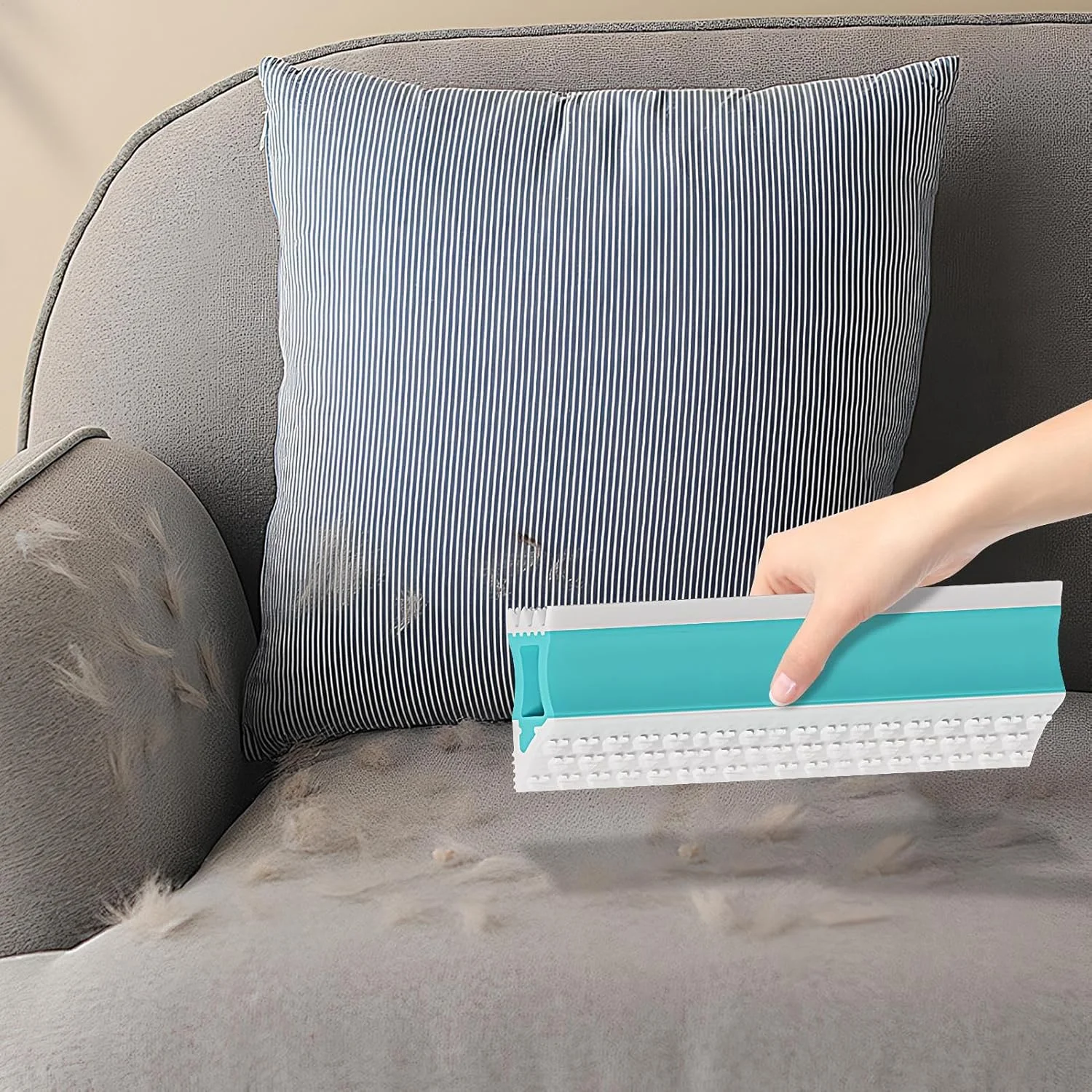 از بین برنده موی حیوانات خانگی برای مبلمان - ابزار خراشنده دو طرفه قابل استفاده مجدد، برس پاک کننده مو برای تمیز کردن لباس | برای تخت مبل فرش ماشین مبل از بین برنده موی حیوانات خانگی برای مبلمان - ابزار خراشنده دو طرفه قابل استفاده مجدد، برس پاک کننده مو برای تمیز کردن لباس | برای تخت مبل فرش ماشین مبل