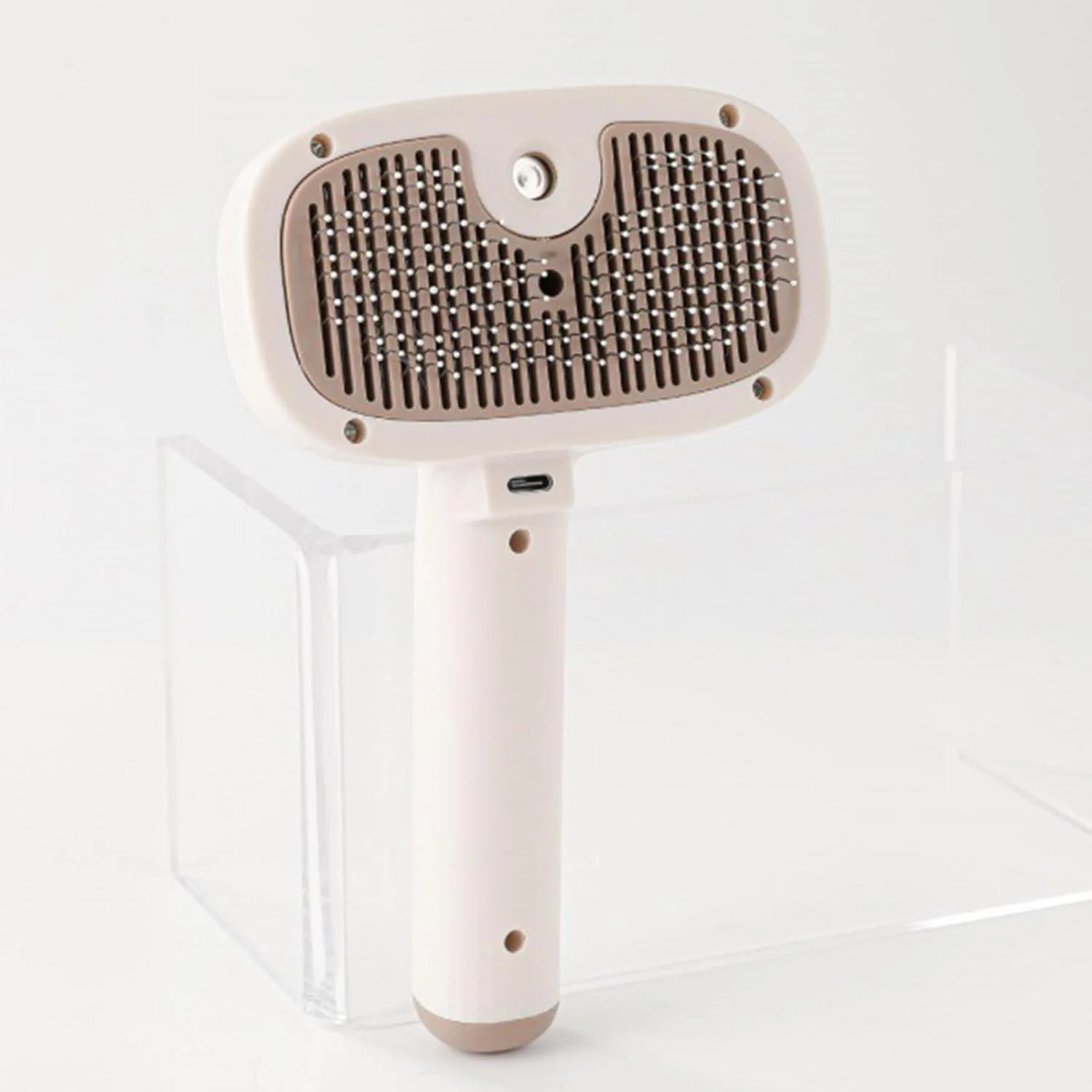 برس آب پاش گربه، برس مه پاش گربه - شانه ابزار تمیز کننده ضد الکتریسیته ساکن حیوانات خانگی کاهش ریزش مو نظافت روزانه استفاده در حمام در سالن خانه اسپا آماده سازی نمایش