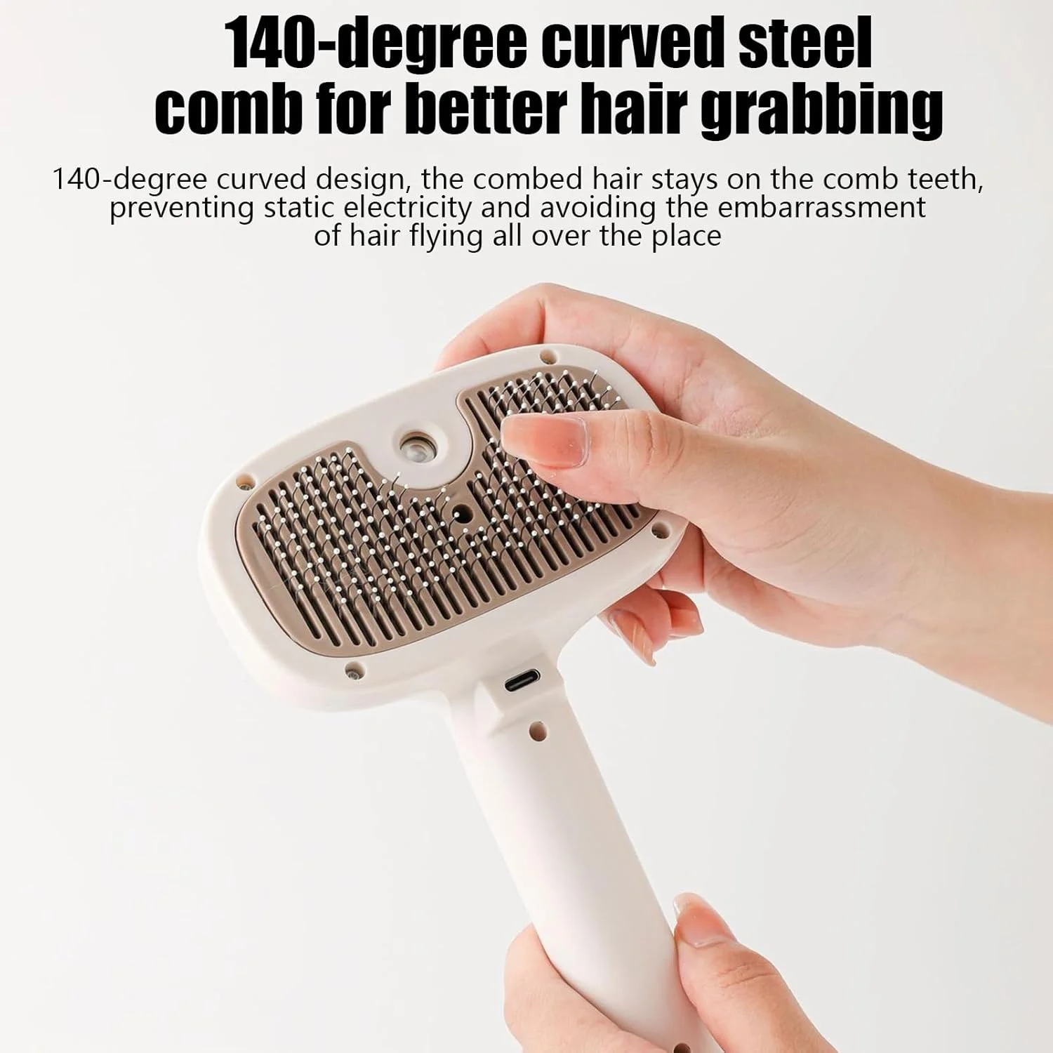 برس آب پاش گربه، برس مه پاش گربه - شانه ابزار تمیز کننده ضد الکتریسیته ساکن حیوانات خانگی کاهش ریزش مو نظافت روزانه استفاده در حمام در سالن خانه اسپا آماده سازی نمایش