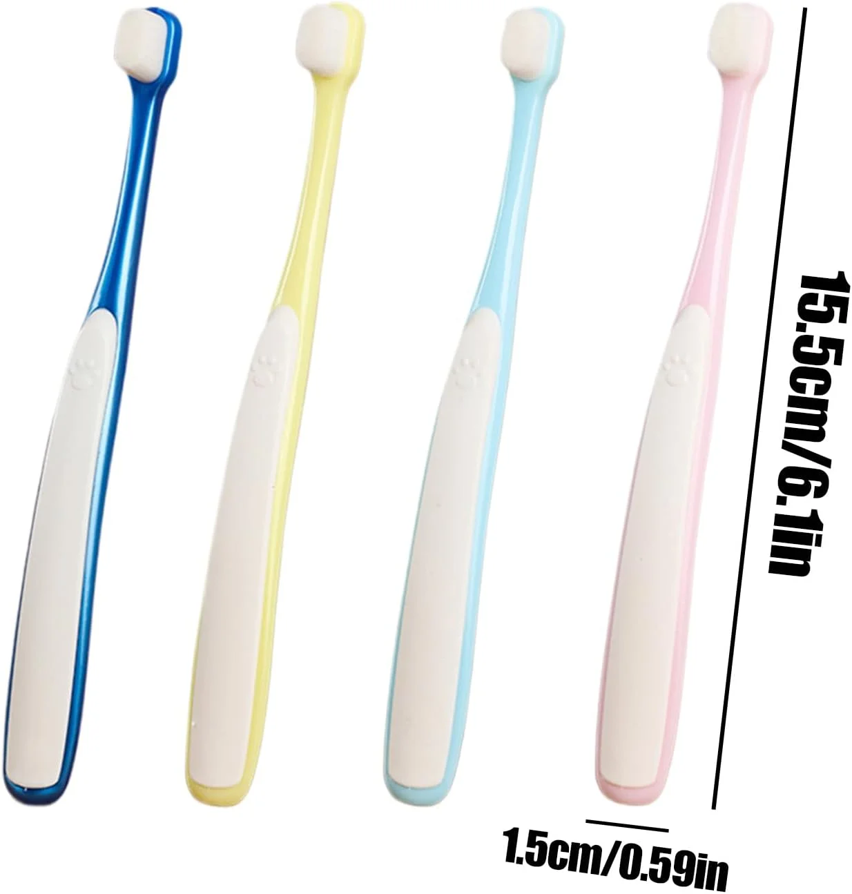 Pet Toothbrush - Brushing Kit Gum Care Teeth Supply - Small Dog Toothbrush | for Cleaning Puppy Kitten Daily Home Travel Indoor Outdoor Bathing Pet Toothbrush - Brushing Kit Gum Care Teeth Supply - Small Dog Toothbrush | for Cleaning Puppy Kitten Daily Home Travel Indoor Outdoor Bathing