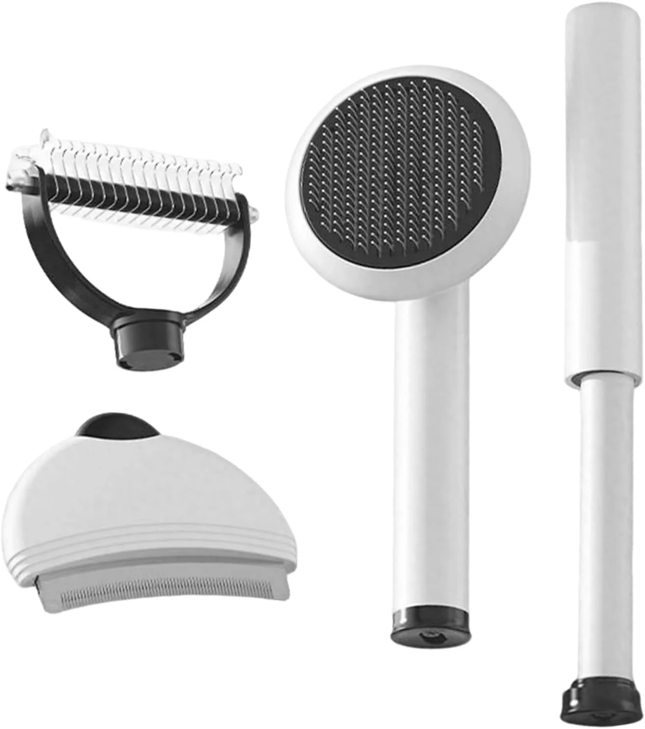 برس ریزش موی گربه - ست شانه ارگونومیک 4 در 1 حیوانات خانگی، شانه باز کننده گره بچه گربه | برای ریزش مو، حمام کردن، ماساژ سگ ها، گربه ها، سالن خانه، داخل و خارج از منزل برس ریزش موی گربه - ست شانه ارگونومیک 4 در 1 حیوانات خانگی، شانه باز کننده گره بچه گربه | برای ریزش مو، حمام کردن، ماساژ سگ ها، گربه ها، سالن خانه، داخل و خارج از منزل