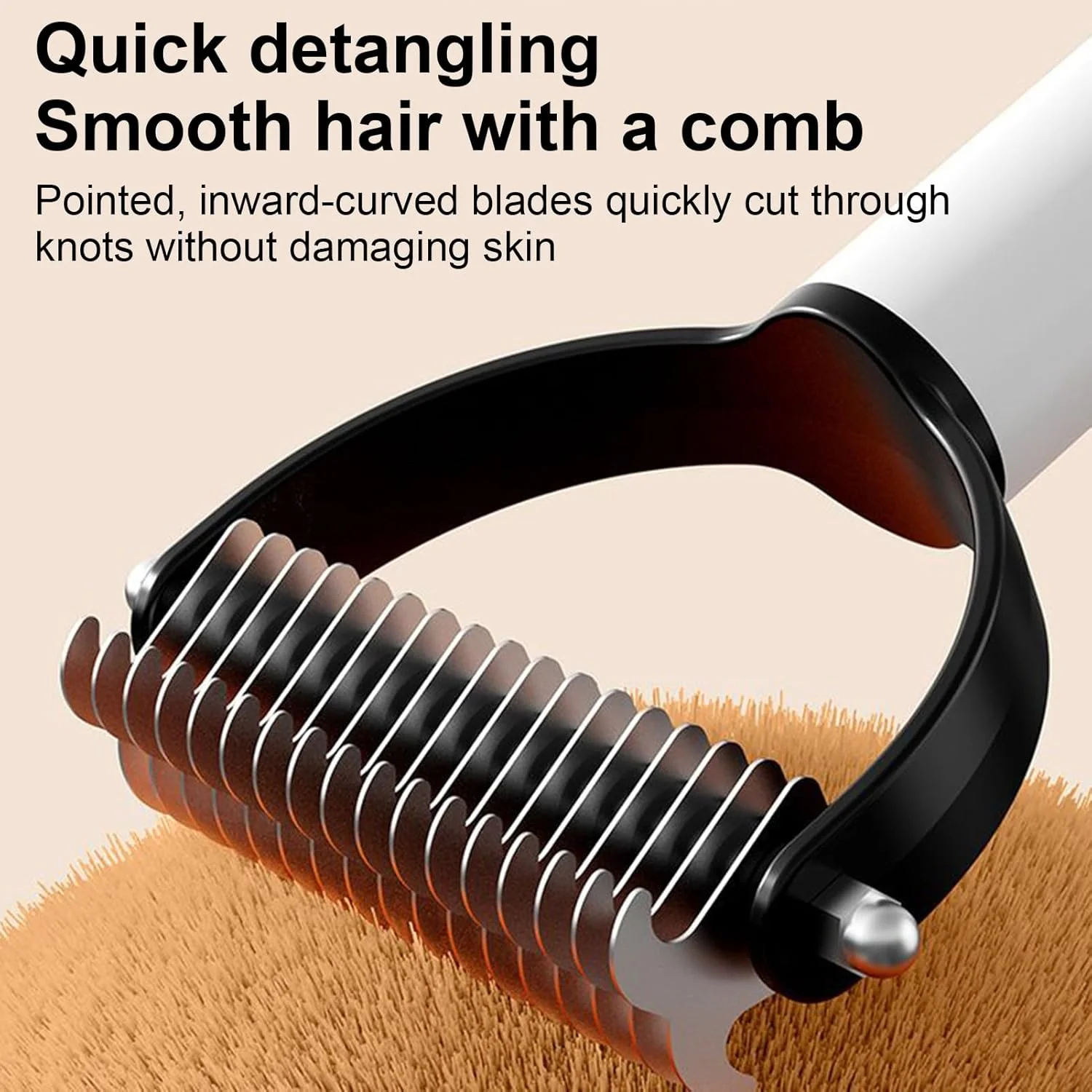 برس ریزش مو سگ - ست شانه حیوانات خانگی ارگونومیک 4 در 1، شانه گره باز کن بچه گربه - برای ریزش مو، حمام کردن، ماساژ سگ ها، گربه ها، سالن خانگی، داخل و خارج از منزل