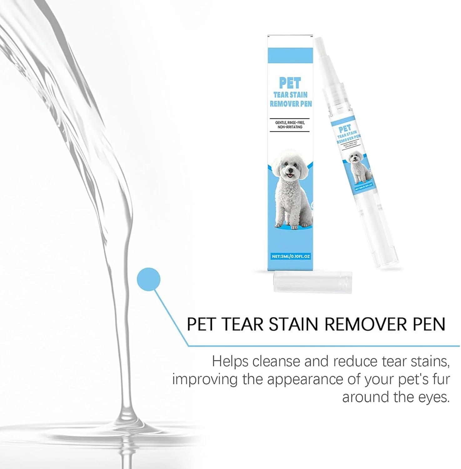 محلول پاک کننده لکه اشک سگ، محلول پاک کننده لکه اشک گربه | ابزار تمیز کننده و نظافت حیوانات خانگی برای تمیز کردن روزانه توله سگ ها، بچه گربه ها و حیوانات کوچک و متوسط و حفظ سلامتی محلول پاک کننده لکه اشک سگ، محلول پاک کننده لکه اشک گربه | ابزار تمیز کننده و نظافت حیوانات خانگی برای تمیز کردن روزانه توله سگ ها، بچه گربه ها و حیوانات کوچک و متوسط و حفظ سلامتی