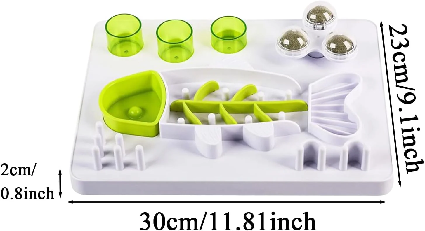 ظرف غذای سگ طرح مارپیچ - ظرف غذای سگ طرح ماهی برای کاهش سرعت غذا خوردن، دارای 3 توپ چرخان علف گربه، پایه ضد لغزش، اسباب بازی تشویقی برای رفع خستگی توله سگ، بچه گربه و گربه مناسب برای مسافرت در فضای باز ظرف غذای سگ طرح مارپیچ - ظرف غذای سگ طرح ماهی برای کاهش سرعت غذا خوردن، دارای 3 توپ چرخان علف گربه، پایه ضد لغزش، اسباب بازی تشویقی برای رفع خستگی توله سگ، بچه گربه و گربه مناسب برای مسافرت در فضای باز