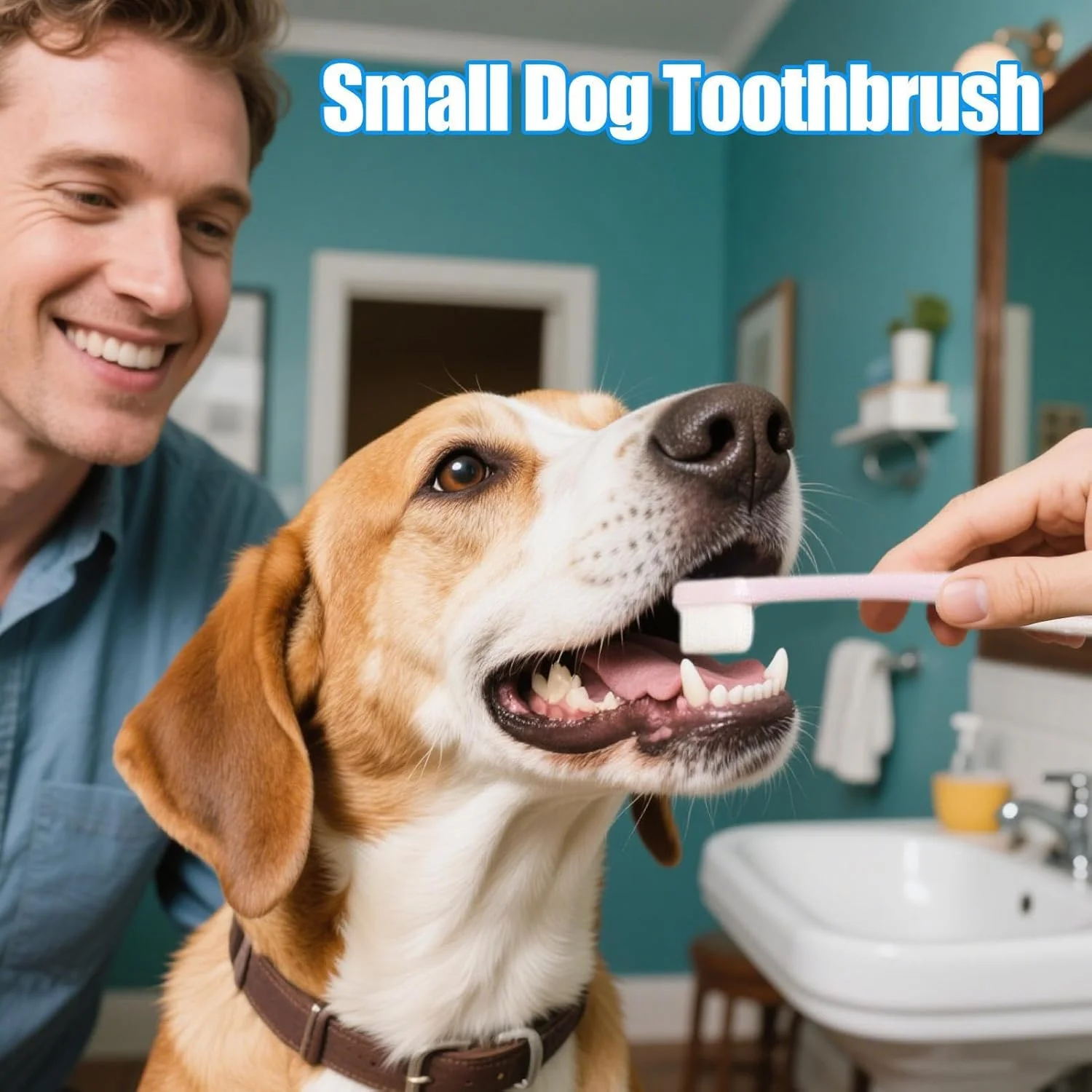 مسواک حیوانات خانگی | کیت مسواک زدن با سر پهن مراقبت از لثه - مسواک سگ کوچک | برای تمیز کردن روزانه توله سگ و بچه گربه در خانه، مسافرت، داخل و خارج از منزل، حمام مسواک حیوانات خانگی | کیت مسواک زدن با سر پهن مراقبت از لثه - مسواک سگ کوچک | برای تمیز کردن روزانه توله سگ و بچه گربه در خانه، مسافرت، داخل و خارج از منزل، حمام