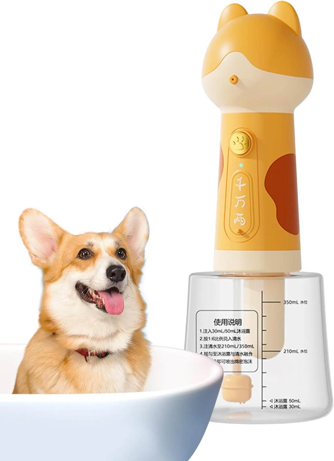 فوم ساز شامپو برای حیوانات خانگی | پخش کننده صابون فوم کارتونی | اسپری اتوماتیک برای حمام، دوش، نظافت منزل، توالت و حمام فوم ساز شامپو برای حیوانات خانگی | پخش کننده صابون فوم کارتونی | اسپری اتوماتیک برای حمام، دوش، نظافت منزل، توالت و حمام