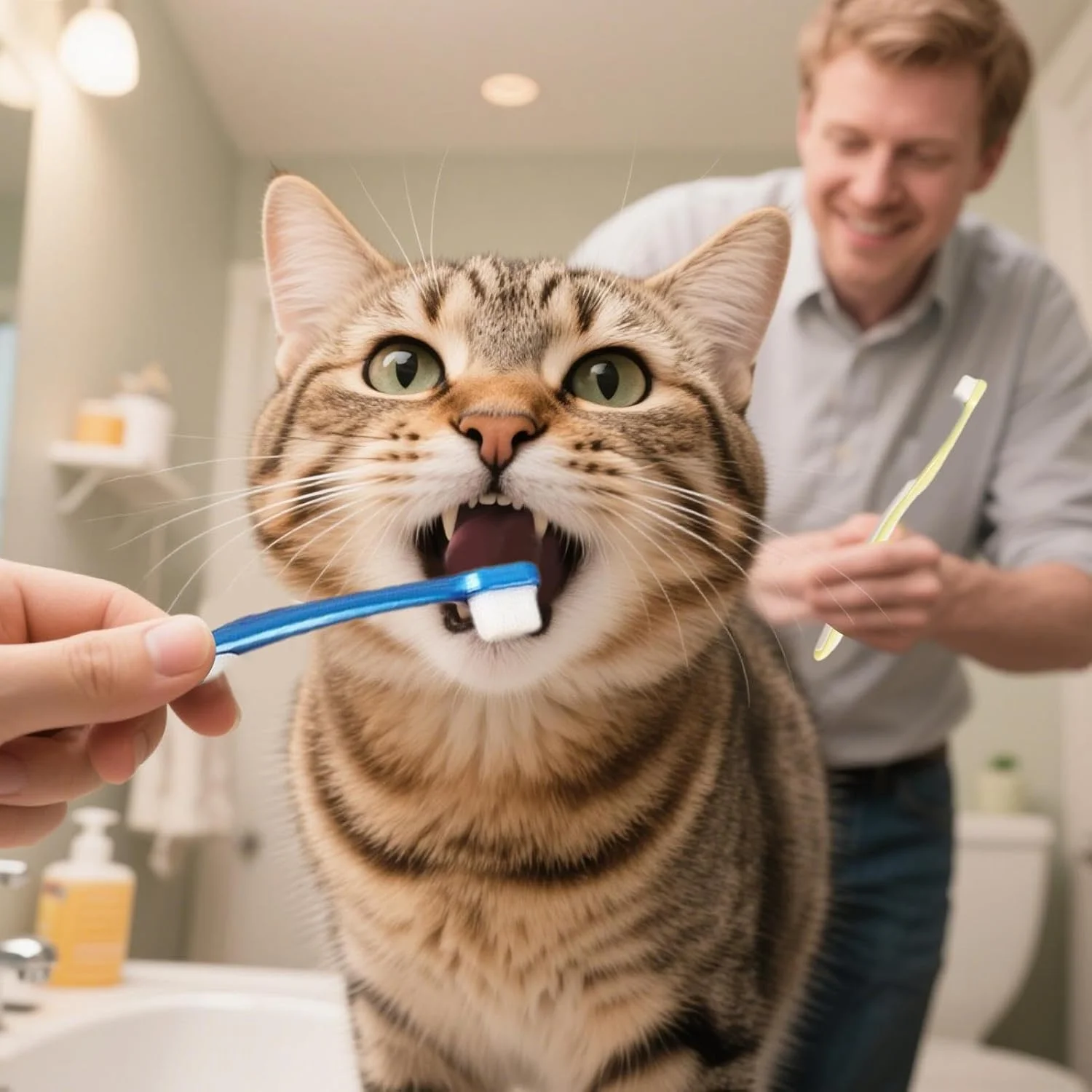 مسواک سگ | مسواک دندان با سر پهن ارگونومیک - مسواک نرم بچه گربه - برای تمیز کردن روزانه دندان توله سگ و بچه گربه در خانه، مسافرت، داخل و خارج از منزل مسواک سگ | مسواک دندان با سر پهن ارگونومیک - مسواک نرم بچه گربه - برای تمیز کردن روزانه دندان توله سگ و بچه گربه در خانه، مسافرت، داخل و خارج از منزل