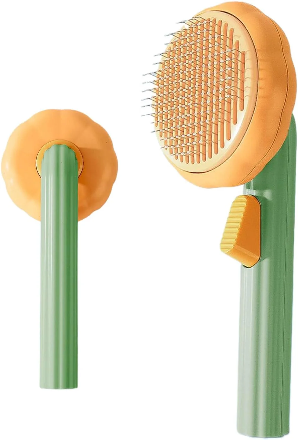 برس نظافت گربه، برس نظافت مو برای سگ ها - شانه گره باز کن خود تمیز شونده با عملکرد ماساژ برای بچه گربه، توله سگ، شستشوی حمام، مراقبت از موی فرش خانگی برس نظافت گربه، برس نظافت مو برای سگ ها - شانه گره باز کن خود تمیز شونده با عملکرد ماساژ برای بچه گربه، توله سگ، شستشوی حمام، مراقبت از موی فرش خانگی