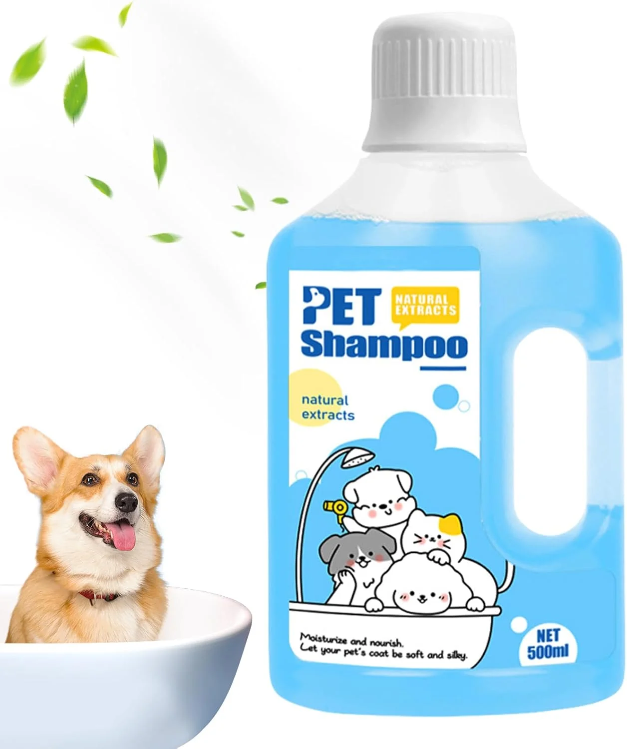 شامپو حیوانات خانگی برای سگ ها | پاک کننده و نرم کننده 500 میلی لیتری | ژل حمام گربه | برای بچه گربه، توله سگ، پوست حساس و خارش دار، از بین برنده بوی بد و لکه ادرار شامپو حیوانات خانگی برای سگ ها | پاک کننده و نرم کننده 500 میلی لیتری | ژل حمام گربه | برای بچه گربه، توله سگ، پوست حساس و خارش دار، از بین برنده بوی بد و لکه ادرار