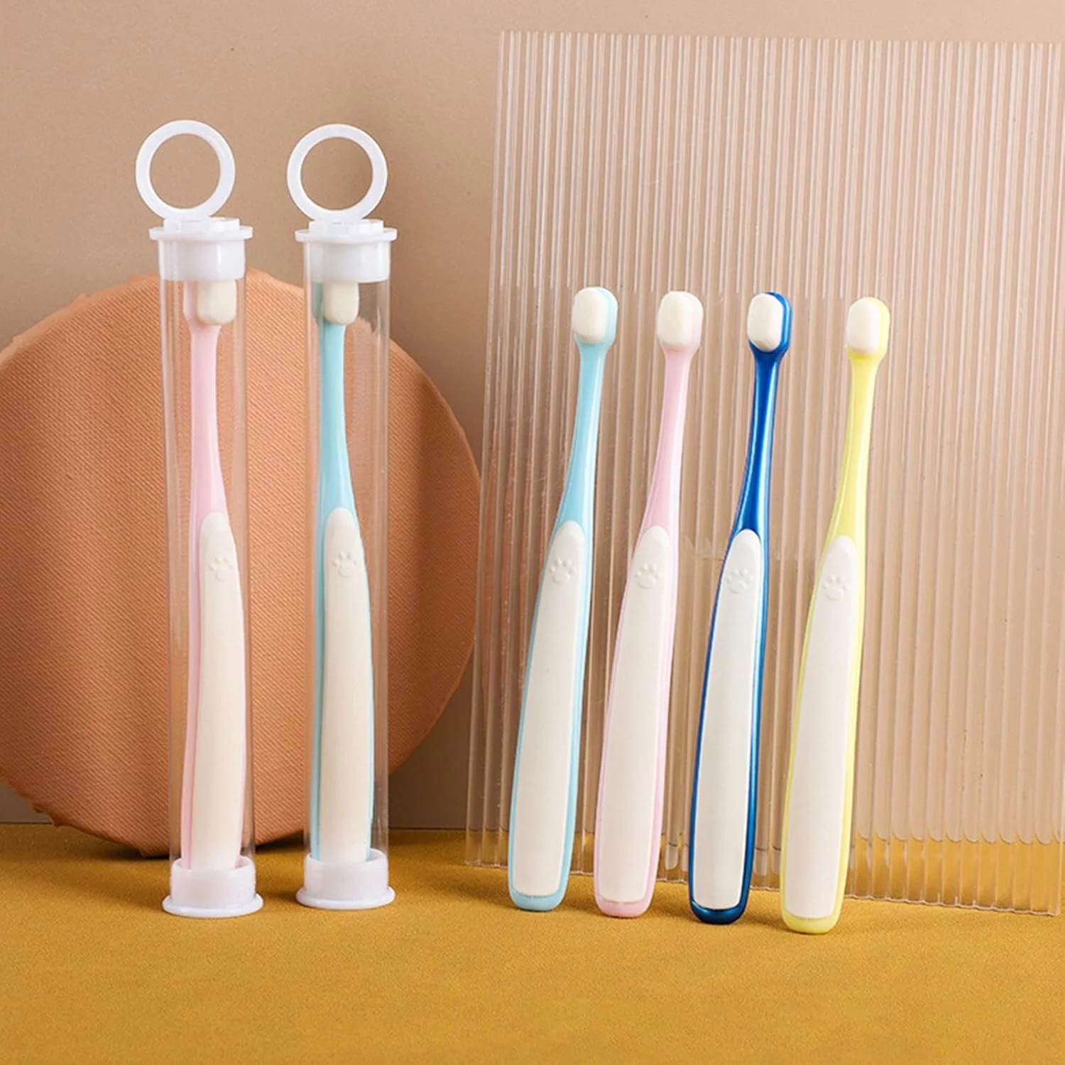 مسواک گربه - کیت مسواک زدن با سر پهن برای مراقبت از لثه | مسواک برای گربه ها، برای تمیز کردن روزانه توله سگ و بچه گربه در خانه، مسافرت، حمام کردن در فضای داخلی و خارجی مسواک گربه - کیت مسواک زدن با سر پهن برای مراقبت از لثه | مسواک برای گربه ها، برای تمیز کردن روزانه توله سگ و بچه گربه در خانه، مسافرت، حمام کردن در فضای داخلی و خارجی