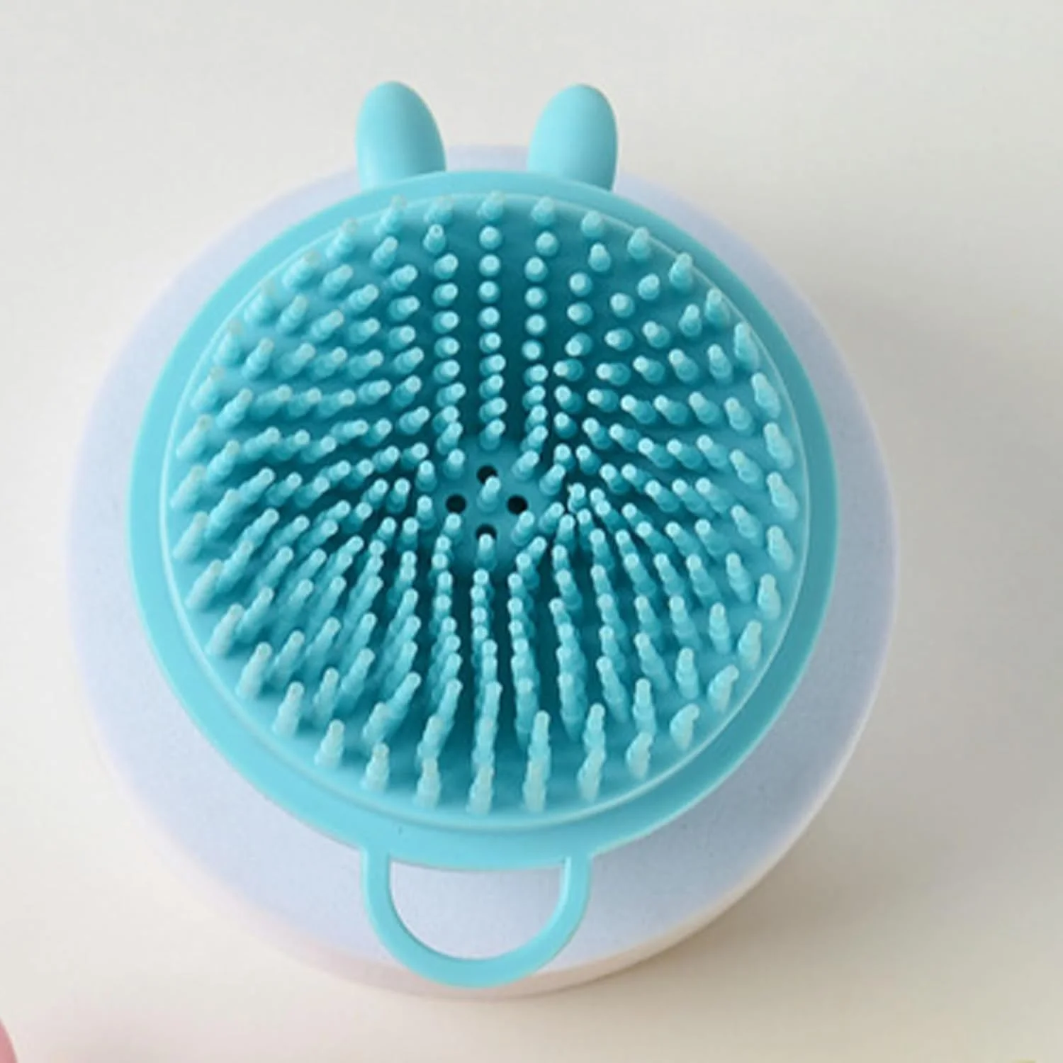 برس شستشوی سگ - اسکرابر سیلیکونی طرح خرگوش - برس حمام گربه، برای ماساژ، شستشو، شامپو زدن، مراقبت از مو و پوشش بدن حیوانات خانگی، گربه و توله سگ