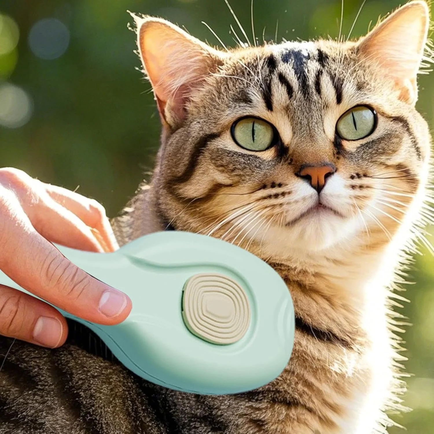 برس بخار حیوانات خانگی - برس سریع ضد الکتریسیته ساکن - شانه بخار تمیز کننده حیوانات خانگی، برای نظافت در فضای باز، تمیز کردن منزل، حمام کردن در فضای داخلی، نظافت روزانه، توله سگ و بچه گربه