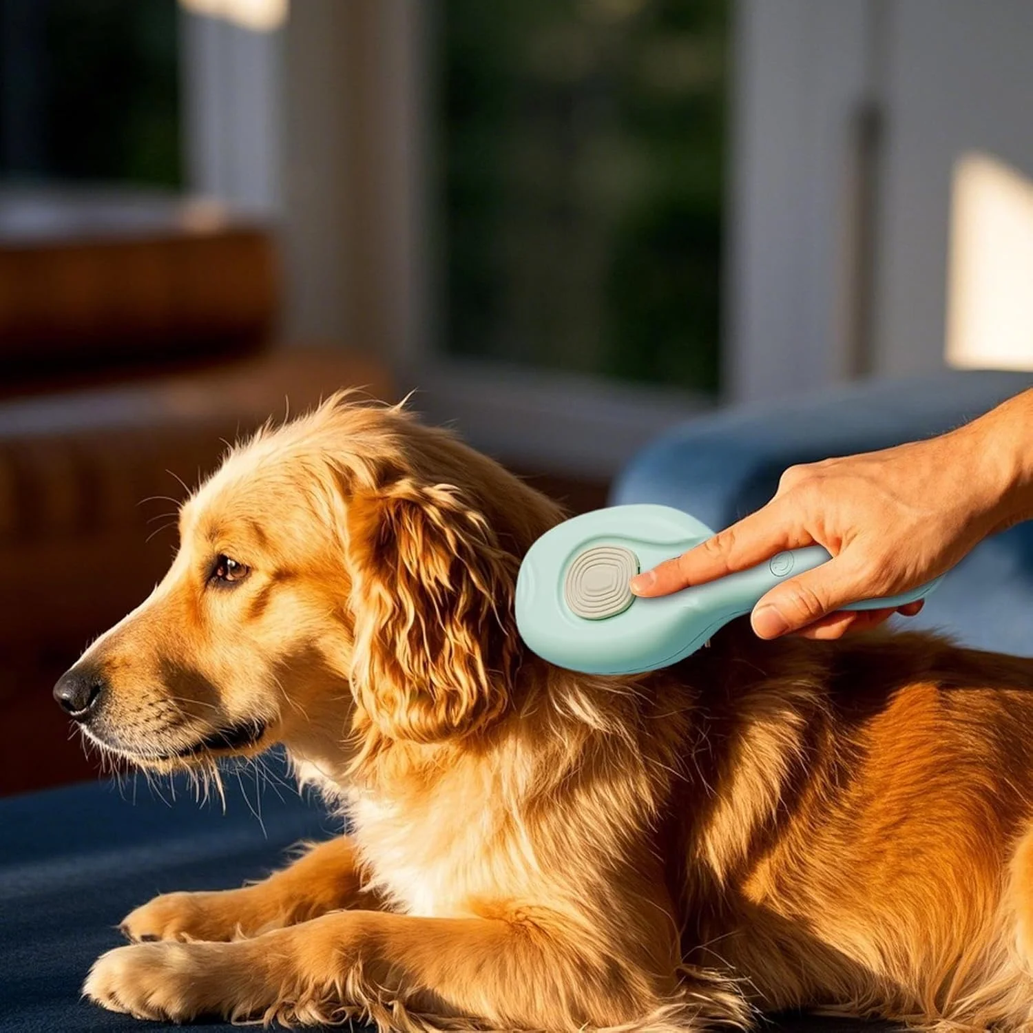 برس بخار حیوانات خانگی - شانه ضد الکتریسیته ساکن سریع، شانه حذف مو - برای نظافت جزئیات در فضای باز، تمیز کردن منزل، حمام کردن در فضای داخلی، نظافت روزانه، توله سگ و بچه گربه برس بخار حیوانات خانگی - شانه ضد الکتریسیته ساکن سریع، شانه حذف مو - برای نظافت جزئیات در فضای باز، تمیز کردن منزل، حمام کردن در فضای داخلی، نظافت روزانه، توله سگ و بچه گربه