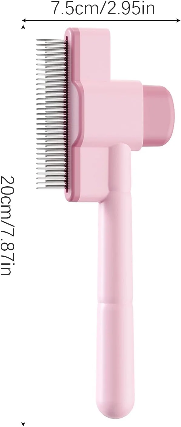 برس گربه | برس مو زدایی با دسته ارگونومیک | برس حیوانات خانگی برای گربه ها - برای حمام کردن، نظافت حیوانات کوچک، ریزش مو در محیط داخلی و تمیز کردن