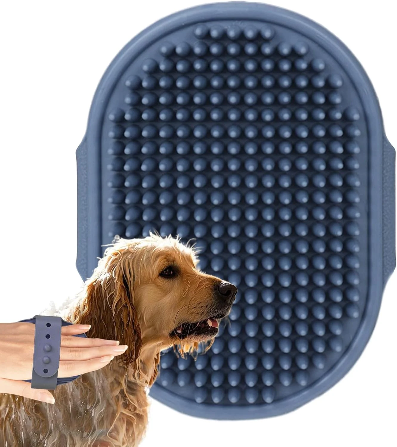 برس اسکرابر سگ برای حمام | شانه نظافت ارگونومیک و راحت، برس حمام حیوانات خانگی - برای گربه ها، توله سگ ها، راسوها، اسب ها، خرگوش ها، خوکچه هندی، داخل و خارج از خانه