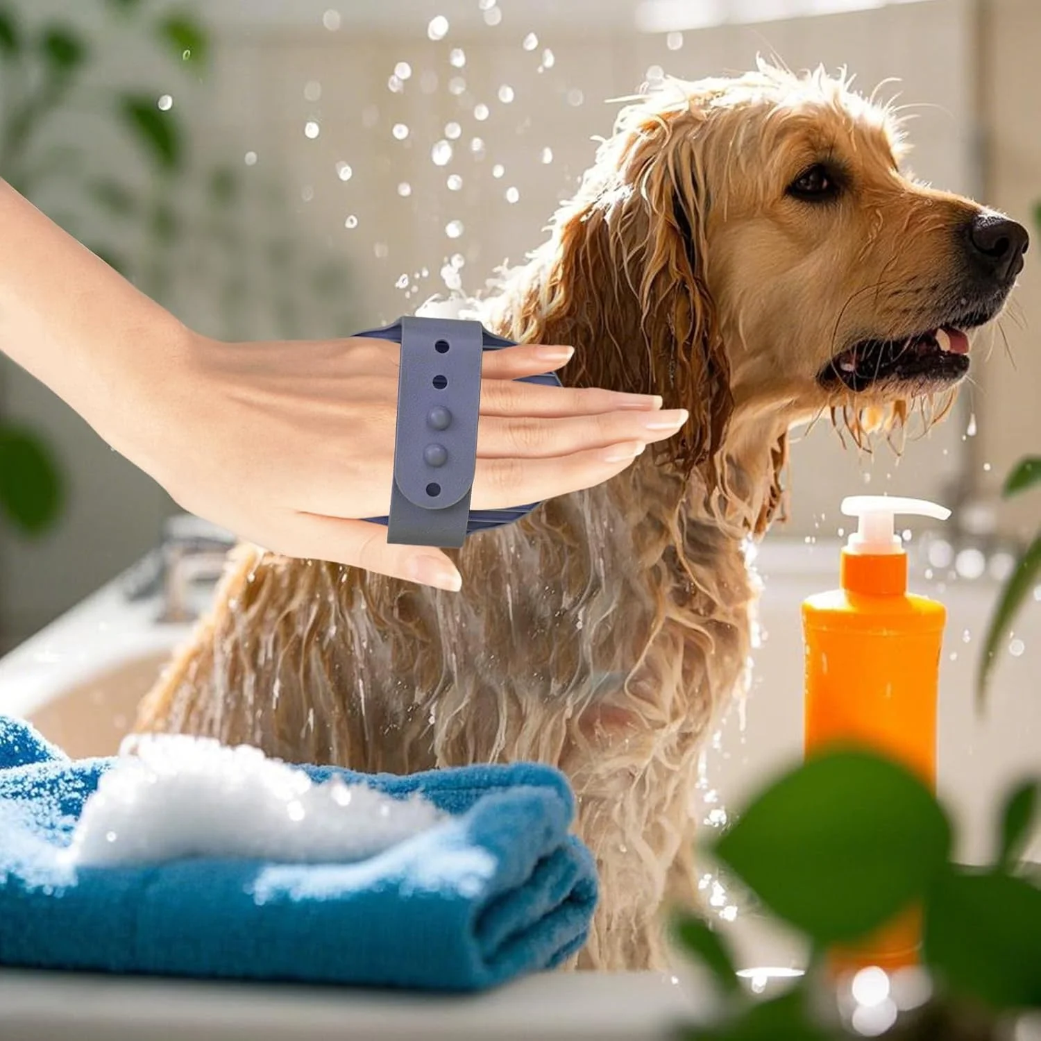 برس شستشوی سگ، ابزار ماساژ و نظافت راحت - برس دوش سگ - برای گربه ها، توله سگ ها، راسوها، اسب ها، خرگوش ها، خوکچه های هندی، داخل و خارج از خانه برس شستشوی سگ، ابزار ماساژ و نظافت راحت - برس دوش سگ - برای گربه ها، توله سگ ها، راسوها، اسب ها، خرگوش ها، خوکچه های هندی، داخل و خارج از خانه