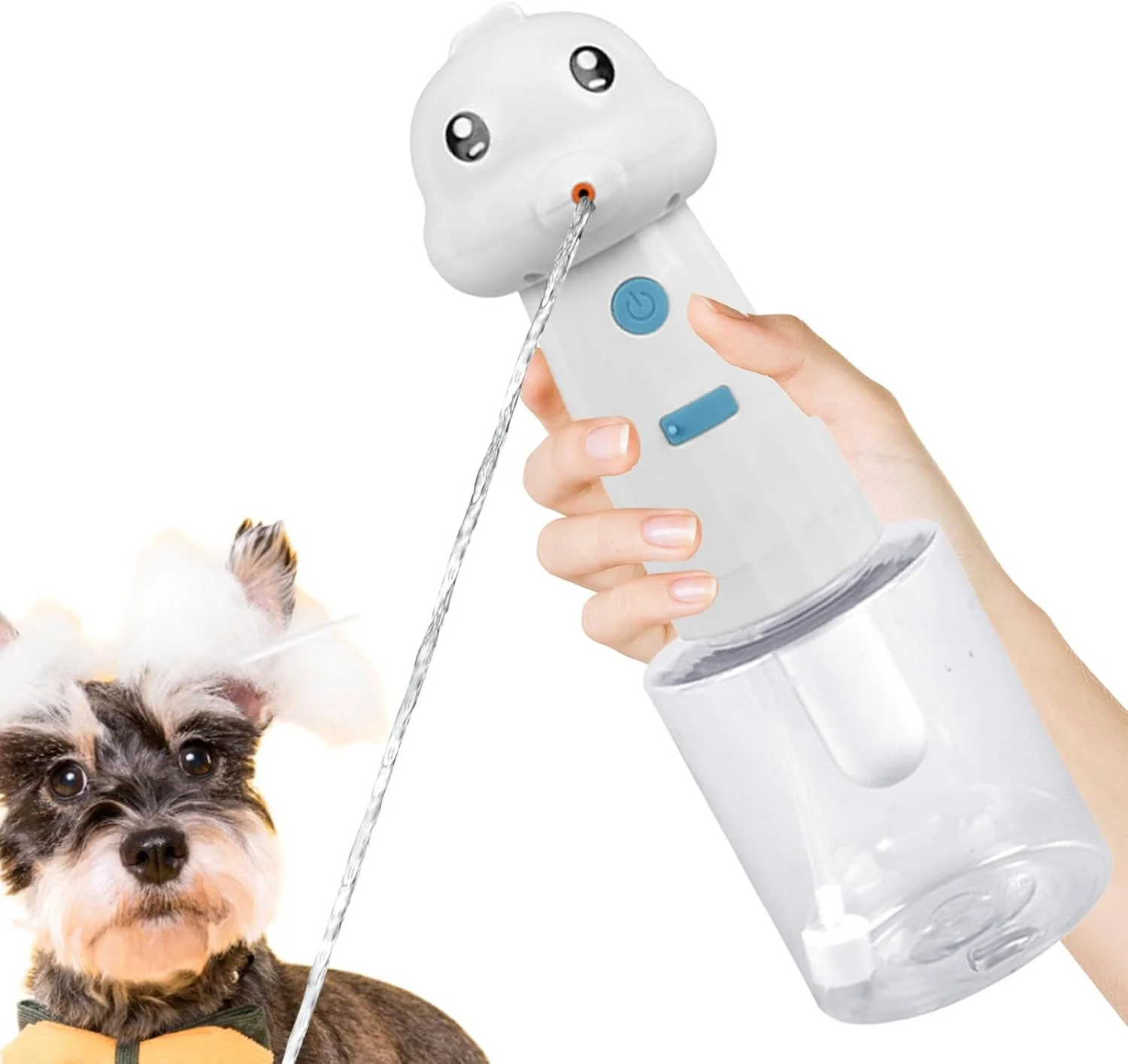 مایع ریز صابون سگ، اسپری کننده اتوماتیک ضد آب قابل شارژ، فوم ساز شامپو سگ - برای تمیز کردن حمام حیوانات خانگی، سینک آشپزخانه، توالت