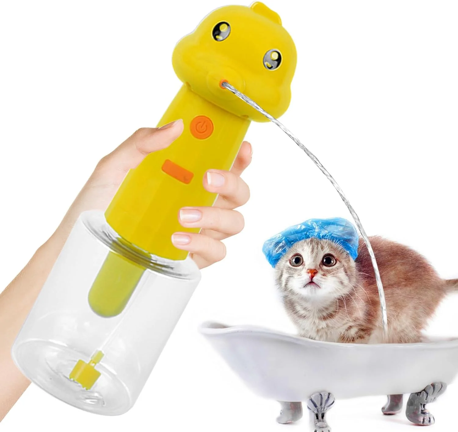 مایع ریز صابون برای سگ - اسپری اتوماتیک ضد آب شارژی - مایع ریز صابون سگ، برای تمیز کردن حمام حیوانات خانگی، سینک آشپزخانه و توالت