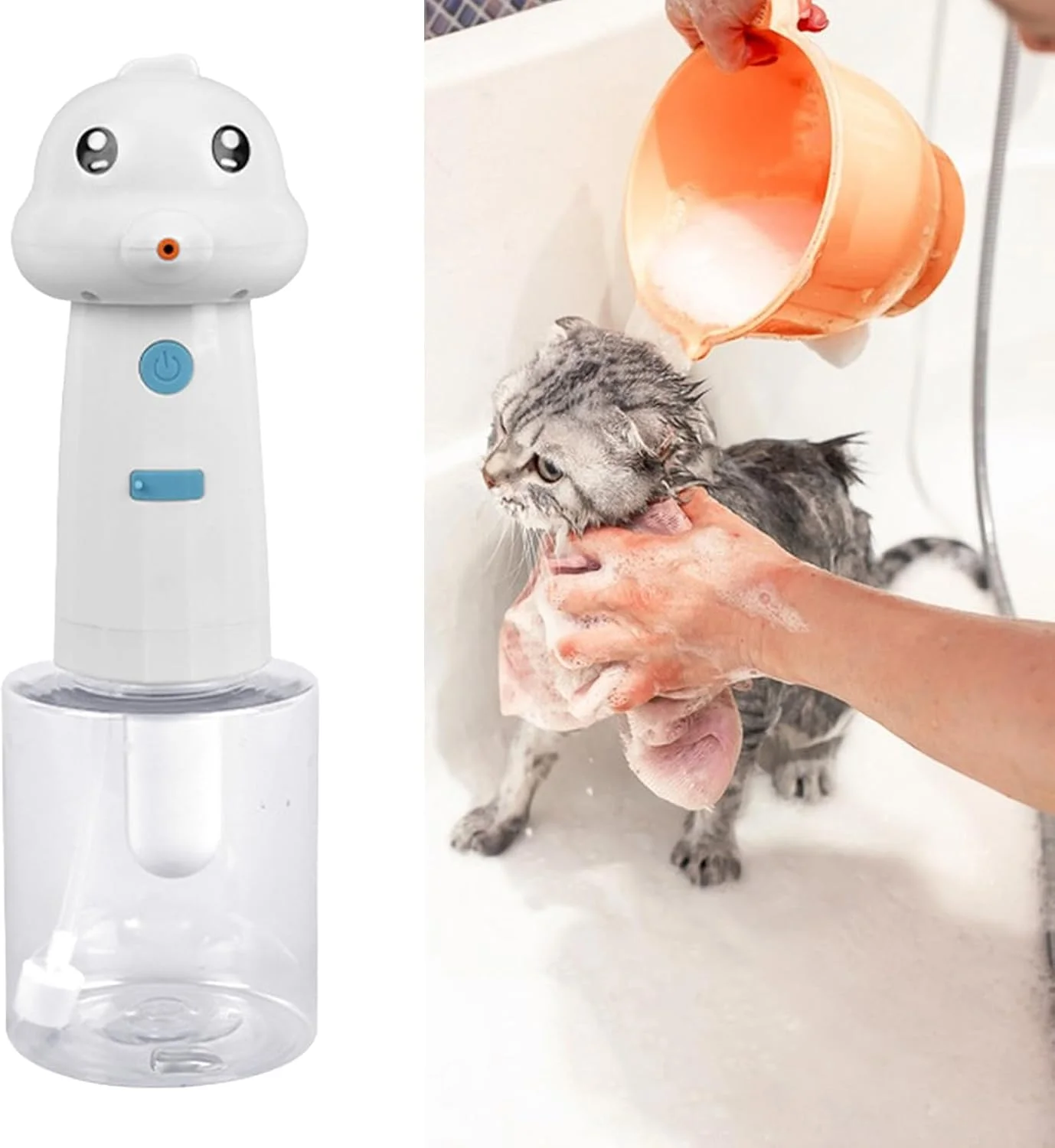 فوم ساز شامپو برای حمام سگ، لوازم اسپری کننده حباب قابل حمل، فوم ساز شامپو سگ - برای تمیز کردن سرویس بهداشتی حیوانات خانگی، سینک آشپزخانه فوم ساز شامپو برای حمام سگ، لوازم اسپری کننده حباب قابل حمل، فوم ساز شامپو سگ - برای تمیز کردن سرویس بهداشتی حیوانات خانگی، سینک آشپزخانه
