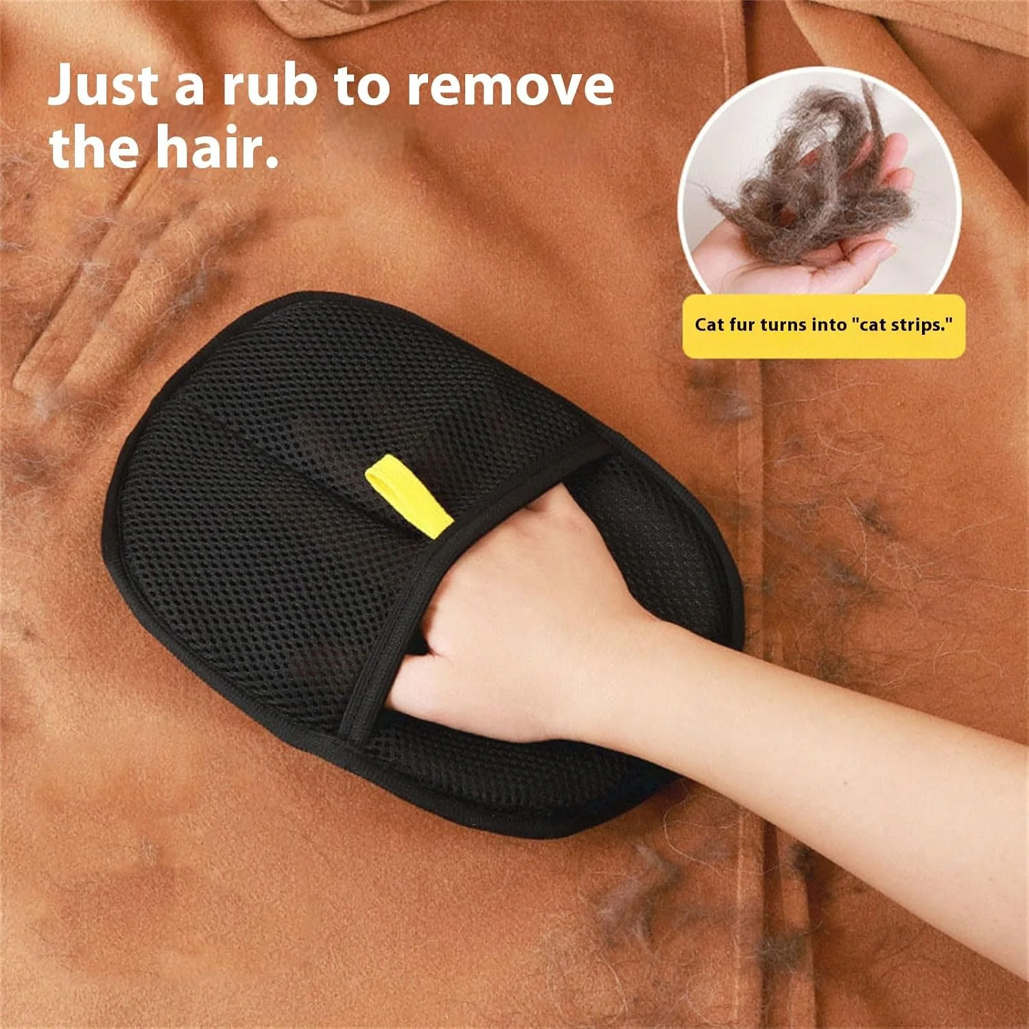 دستکش چند منظوره موبر، قابل استفاده مجدد برای لباس، مبل، پتو، ابزار تمیز کننده ارتقا یافته، دستکش موبر گربه