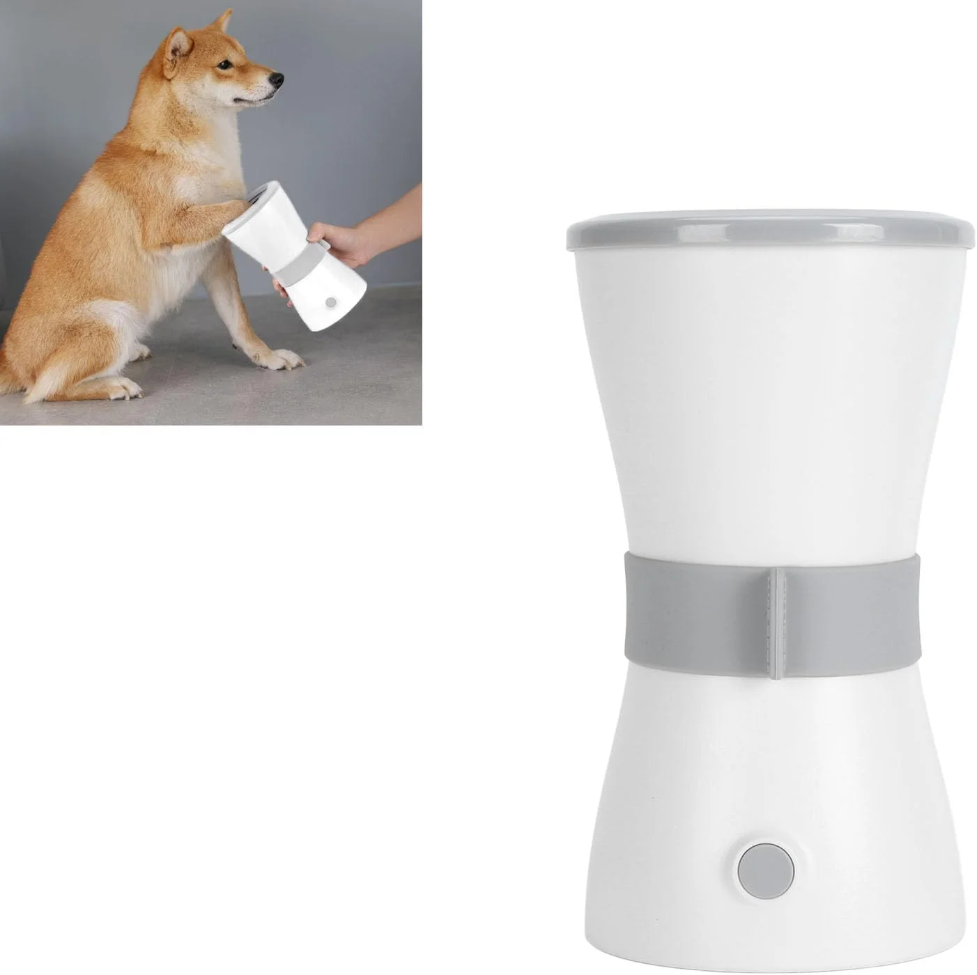 دستگاه تمیز کننده اتوماتیک سگ Depisuta، تمیز کننده 360 درجه سگ بزرگ و کوچک، دستگاه شستشوی ضد لغزش حیوانات خانگی، تمیز کننده جهانی پای حیوانات خانگی (سفید) دستگاه تمیز کننده اتوماتیک سگ Depisuta، تمیز کننده 360 درجه سگ بزرگ و کوچک، دستگاه شستشوی ضد لغزش حیوانات خانگی، تمیز کننده جهانی پای حیوانات خانگی (سفید)