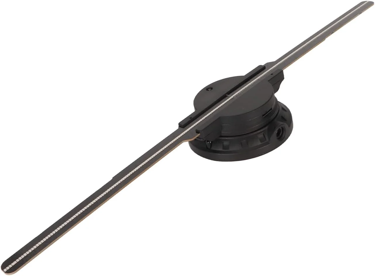 پروژکتور فن هولوگرام سه بعدی Goshyda، 16.9 اینچ فن پروژکتور هولوگرافی LED وای فای بلوتوث با 234 مهره LED، نمایشگر متحرک با رزولوشن 800x480، برای فروشگاه های تجاری، مغازه ها، تعطیلات (UK پروژکتور فن هولوگرام سه بعدی Goshyda، 16.9 اینچ فن پروژکتور هولوگرافی LED وای فای بلوتوث با 234 مهره LED، نمایشگر متحرک با رزولوشن 800x480، برای فروشگاه های تجاری، مغازه ها، تعطیلات (UK