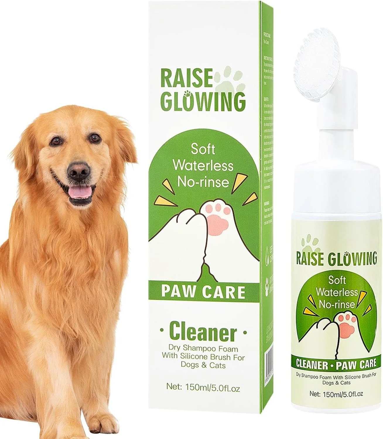 تمیز کننده پنجه سگ | واشر فوم مرطوب کننده | تمیز کننده ملایم پنجه سگ - برای حمام مسافرتی، نظافت منزل، آراستگی، پیاده روی، روتین روزانه در فضای باز