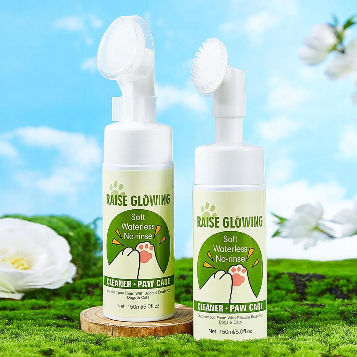 تمیز کننده پنجه سگ، شوینده مرطوب کننده فوم دار - شستشوی پنجه سگ، برای نظافت روزانه در فضای باز، حمام کردن، مسافرت، نظافت و روال پیاده روی تمیز کننده پنجه سگ، شوینده مرطوب کننده فوم دار - شستشوی پنجه سگ، برای نظافت روزانه در فضای باز، حمام کردن، مسافرت، نظافت و روال پیاده روی