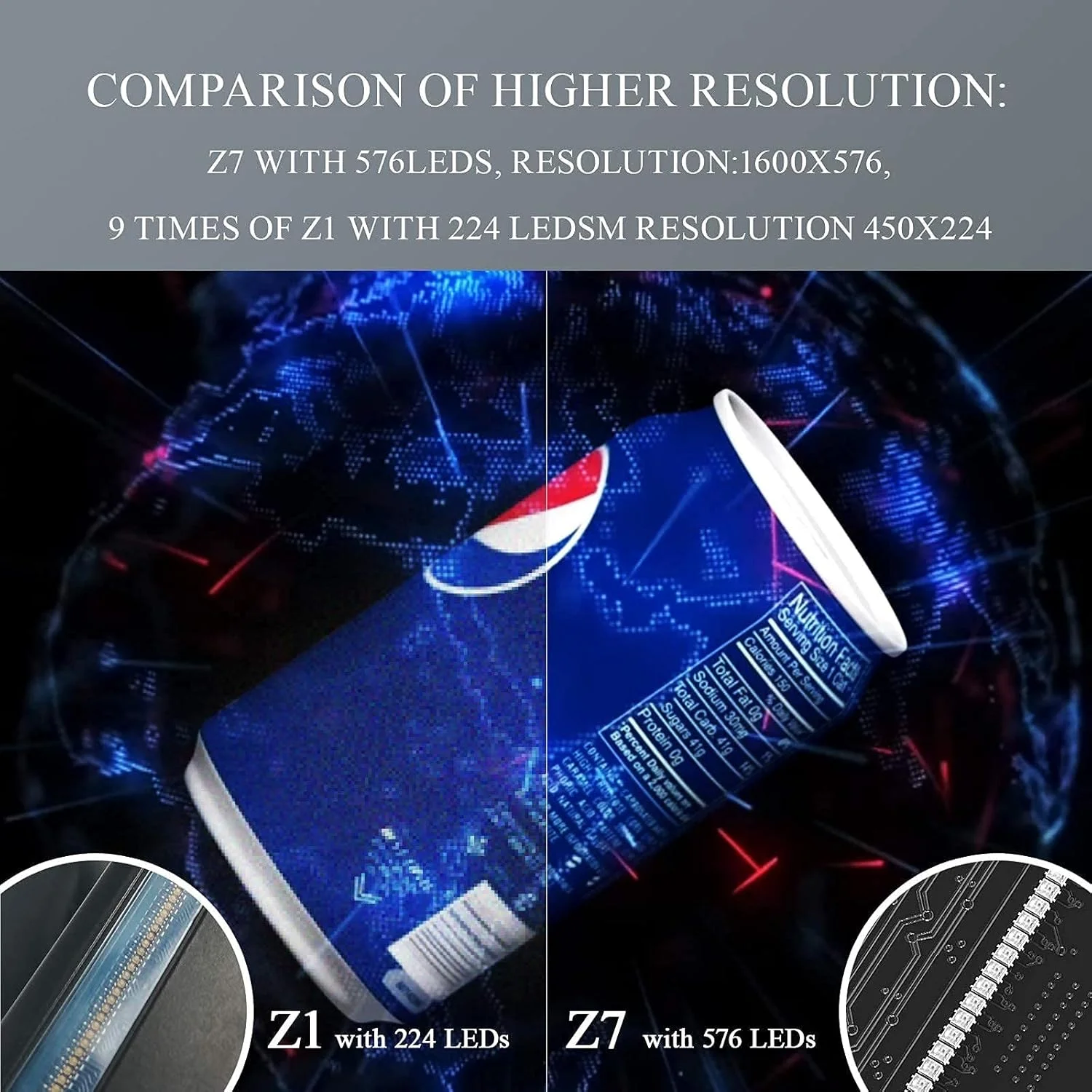 فن هولوگرام سه بعدی تبلیغاتی Faryuan، بهترین انتخاب برای کسب و کار، فروشگاه، مغازه، تعطیلات، 52 سانتی متر با وای فای، رزولوشن بالا 1600x576 پیکسل، پروژکتور ویدئویی LED هولوگرافیک