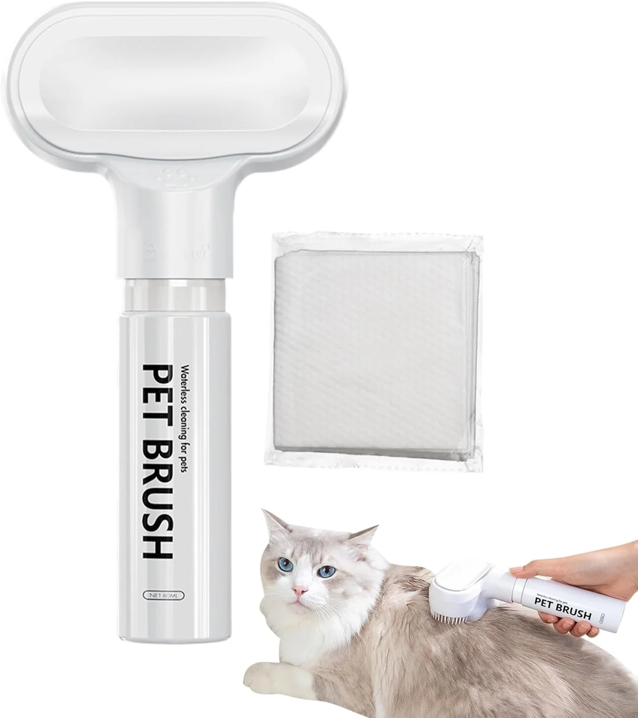برس حمام سگ | با پخش کننده صابون و ماساژ آرامش بخش | برس ماساژ حمام حیوانات خانگی - برای تمیز کردن، آراستن و دوش گرفتن توله سگ، گربه، بچه گربه، خرگوش با موهای کوتاه و بلند در خانه