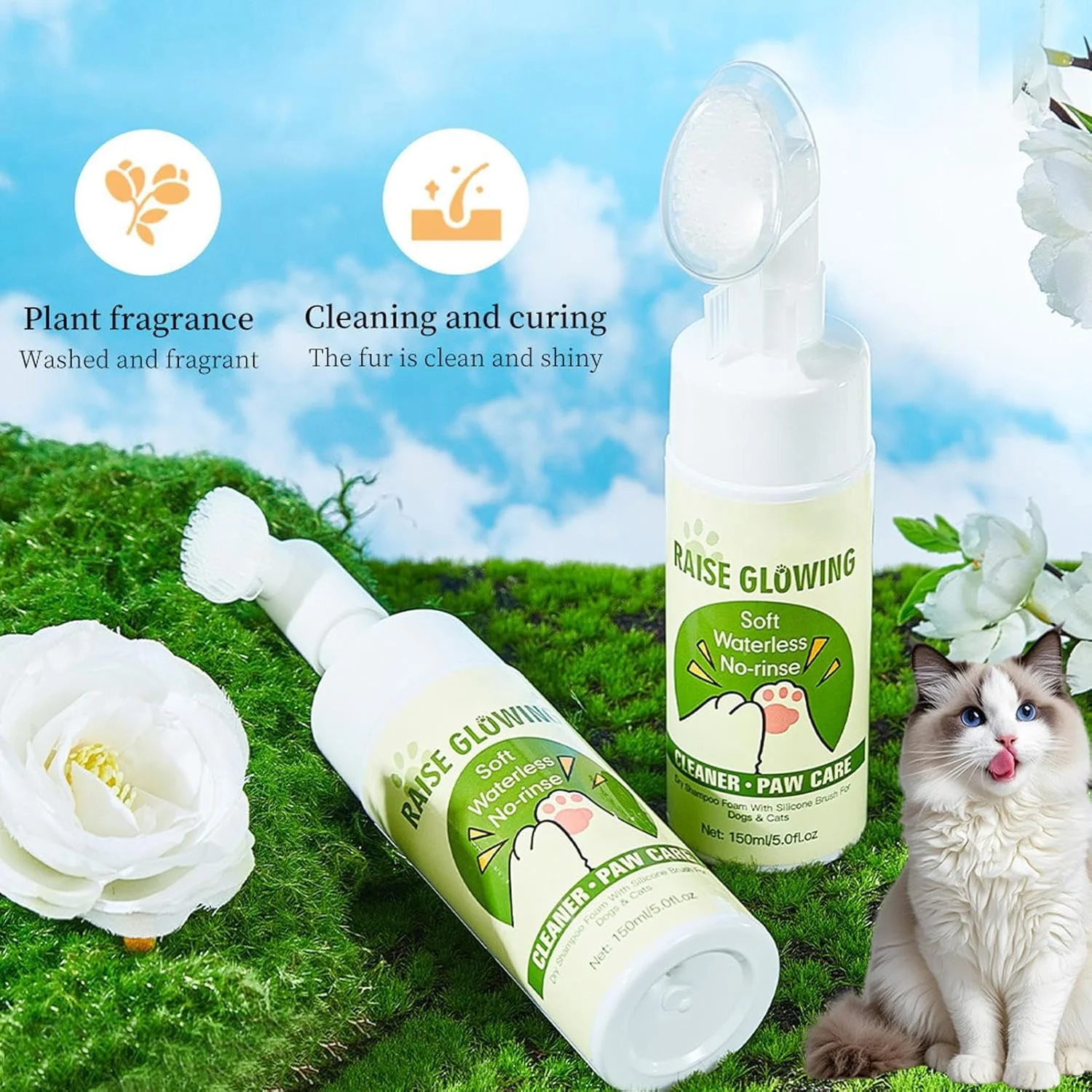 تمیز کننده پنجه سگ، واشر فوم مرطوب کننده | شستشوی پنجه سگ - برای نظافت روزانه در فضای باز، حمام کردن در خانه، مسافرت، نظافت و روتین پیاده روی تمیز کننده پنجه سگ، واشر فوم مرطوب کننده | شستشوی پنجه سگ - برای نظافت روزانه در فضای باز، حمام کردن در خانه، مسافرت، نظافت و روتین پیاده روی