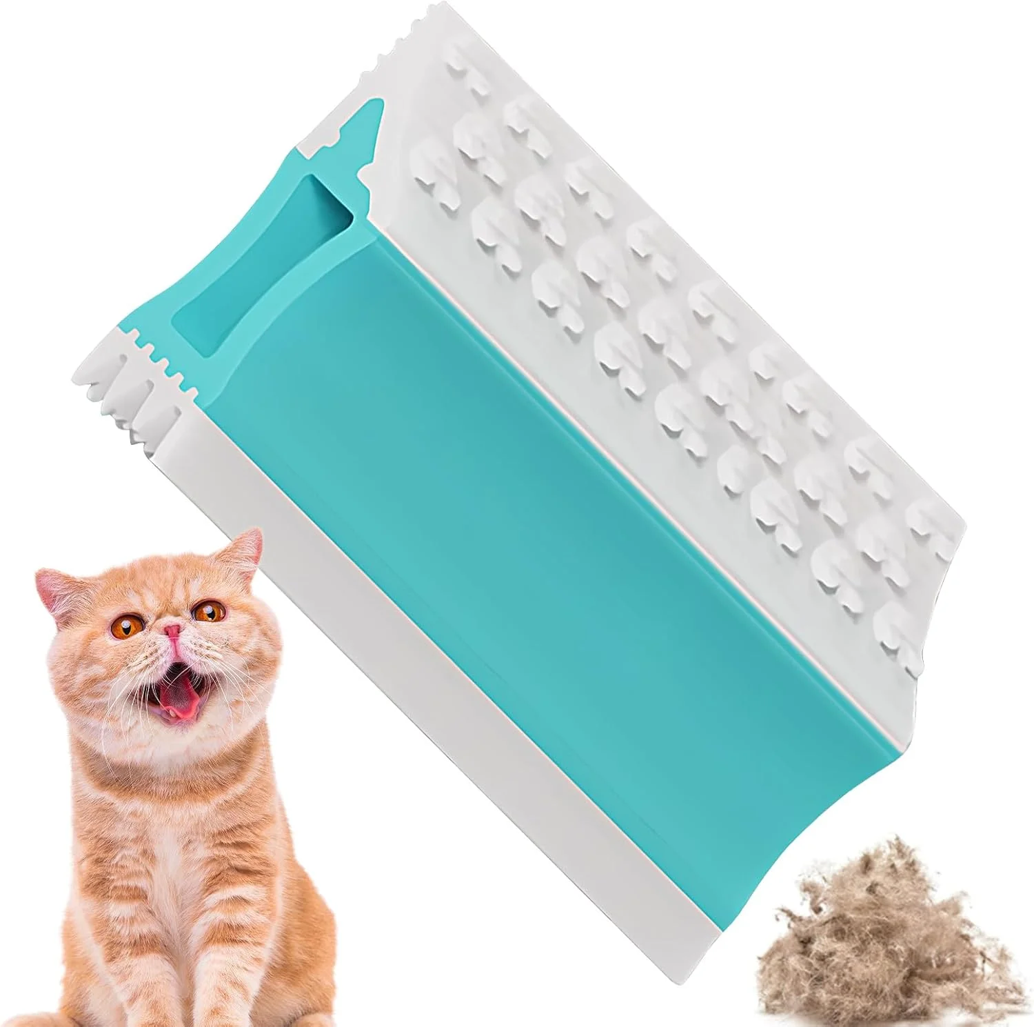 اسکرابر موی فرش، ابزار ریزش موی دو طرفه قابل استفاده مجدد | از بین بردن موی سگ و حیوانات خانگی از لباس و مبلمان | مناسب برای رختخواب، فرش، ماشین، مبلمان، مبل، خانه