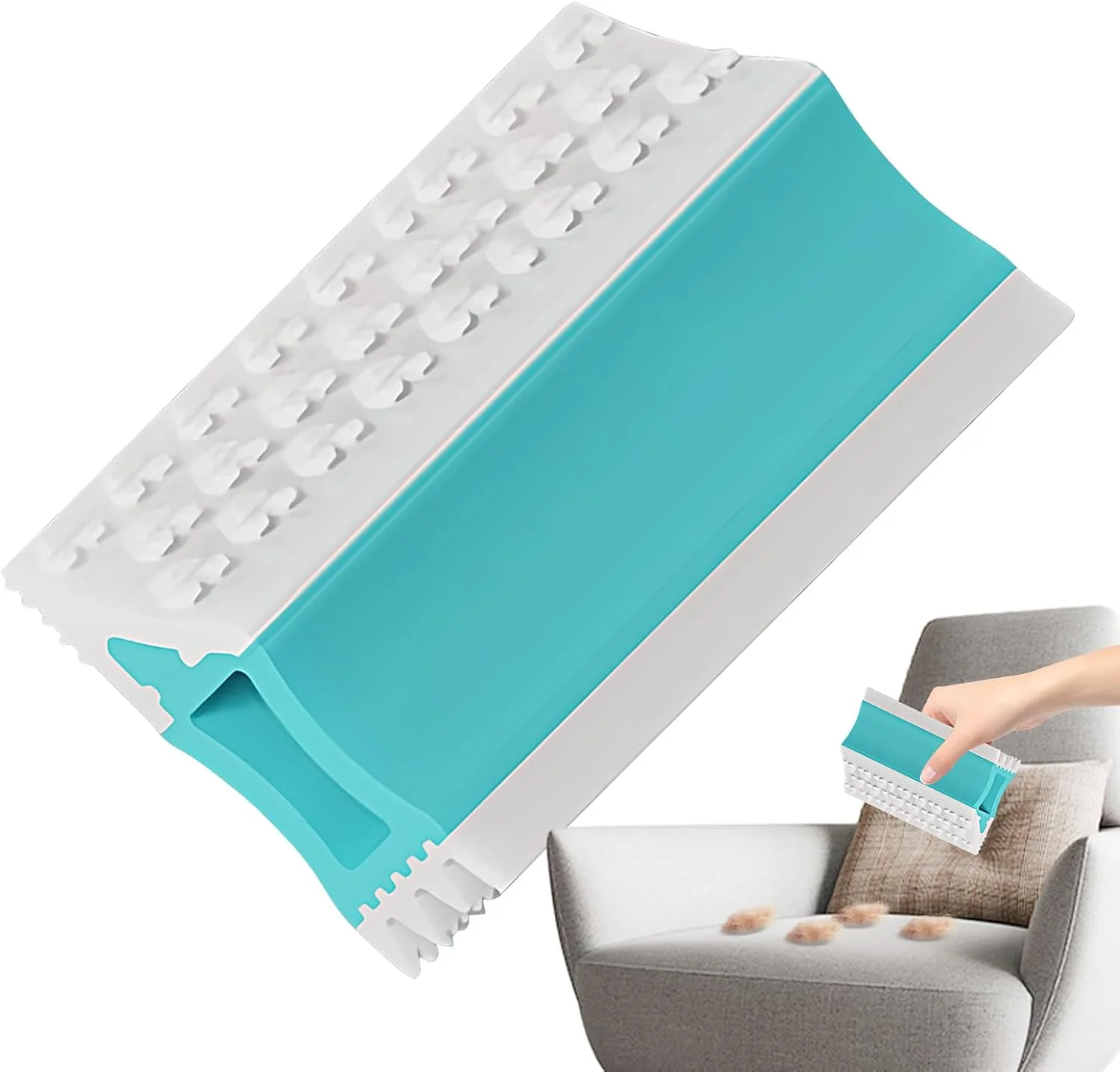 مو جمع کن فرش | برس تمیز کننده دو طرفه قابل استفاده مجدد، برس تمیز کننده موی مبلمان - برای تخت، مبل، فرش، ماشین، مبلمان و کاناپه