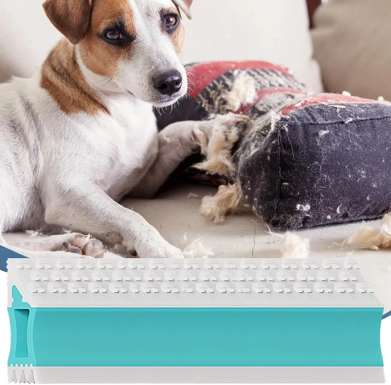 فرچه مو جمع کن فرش | اسکرابر دو طرفه قابل استفاده مجدد، از بین برنده موی سگ و حیوانات خانگی از لباس و مبلمان | مناسب برای تخت، فرش، ماشین، مبلمان، مبل، خانه