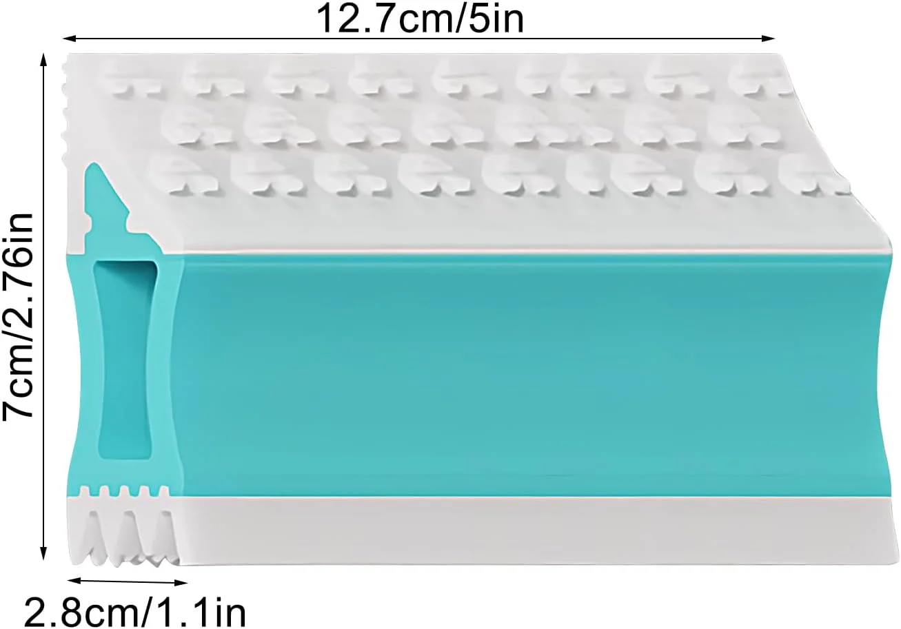 اسکرابر موی فرش - پاک کننده دو طرفه ابزار ریزش مو قابل استفاده مجدد - برس پاک کننده موی مبلمان | برای تخت مبل فرش ماشین مبلمان کاناپه