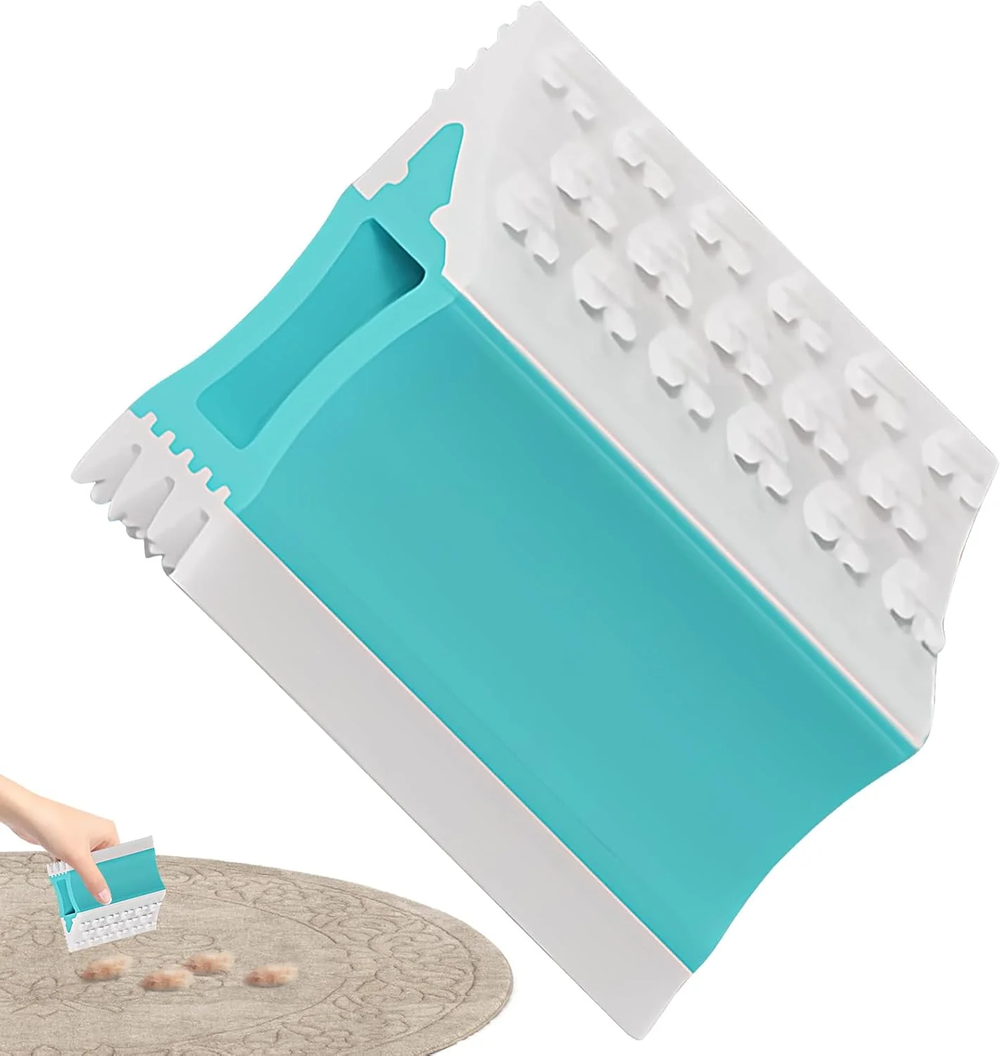 ابزار حذف موی سگ | برس دو طرفه و قابل استفاده مجدد برای از بین بردن مو - برس تمیز کننده موی لباس - مناسب برای رختخواب، فرش، ماشین، مبلمان، کاناپه، خانه