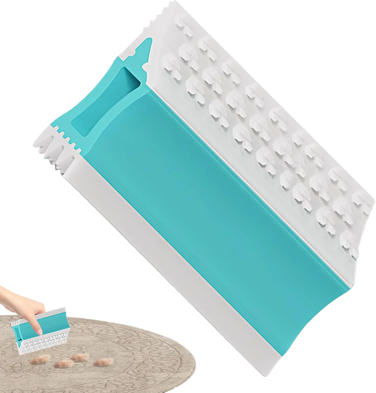 برس موی حیوانات خانگی، خراشنده دو طرفه قابل استفاده مجدد - برس تمیز کننده لباس از بین برنده مو، برای رختخواب، فرش، ماشین، مبلمان، مبل، خانه