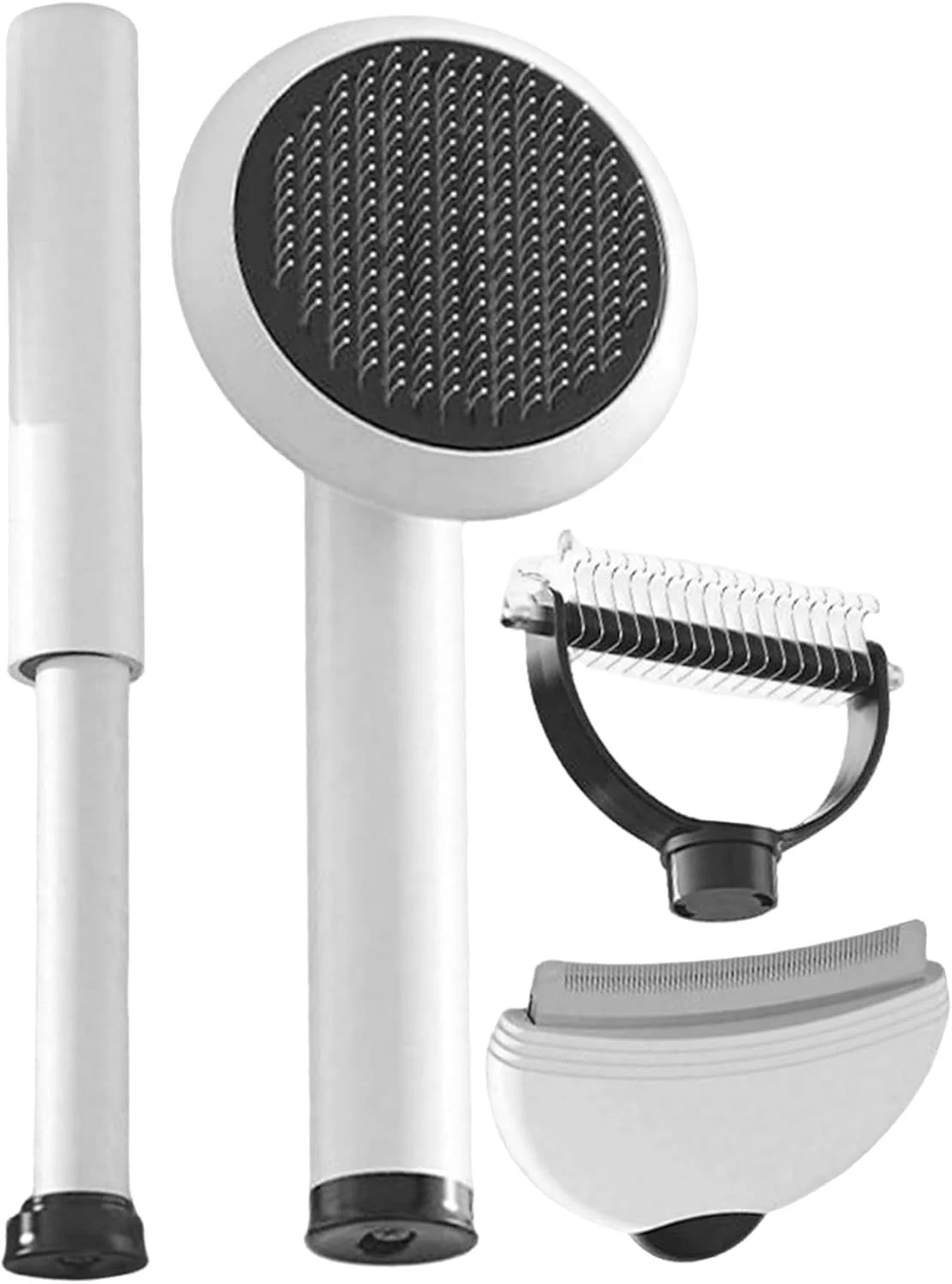 برس ریزش مو حیوانات خانگی - ست برس سوزنی 4 در 1 | شانه سوزنی توله سگ، برای ریزش مو، حمام کردن، ماساژ سگ ها گربه ها، مناسب منزل، سالن، داخل و خارج از منزل برس ریزش مو حیوانات خانگی - ست برس سوزنی 4 در 1 | شانه سوزنی توله سگ، برای ریزش مو، حمام کردن، ماساژ سگ ها گربه ها، مناسب منزل، سالن، داخل و خارج از منزل