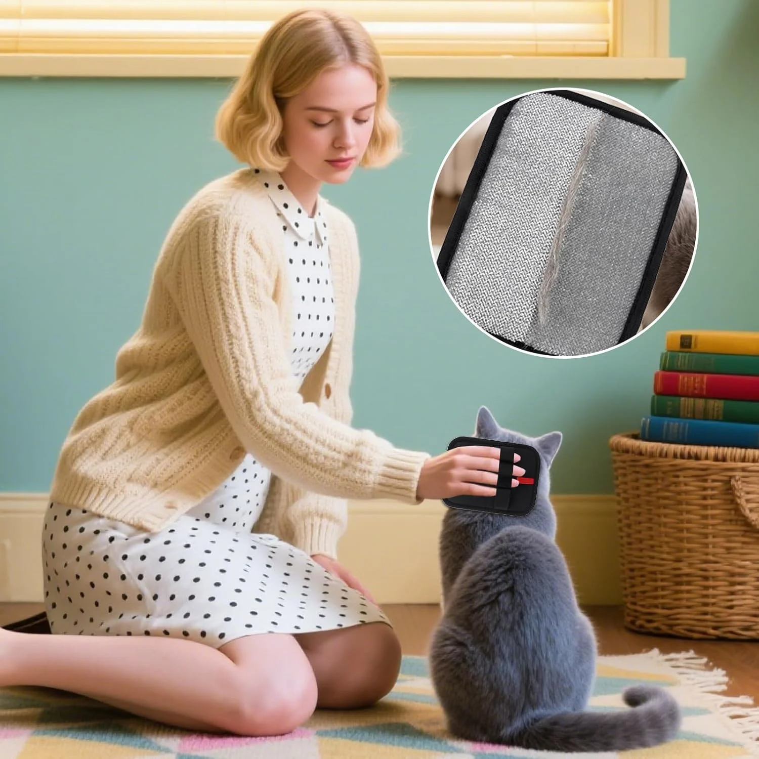 دستکش الکترواستاتیک پاک کننده موی حیوانات خانگی، دستکش الکترواستاتیک برای حذف موی حیوانات خانگی | دستکش تمیز کننده ارگونومیک ضد الکتریسیته ساکن قابل شستشو و استفاده مجدد برای تمیز کردن مبل، کاناپه، مبلمان و فرش دستکش الکترواستاتیک پاک کننده موی حیوانات خانگی، دستکش الکترواستاتیک برای حذف موی حیوانات خانگی | دستکش تمیز کننده ارگونومیک ضد الکتریسیته ساکن قابل شستشو و استفاده مجدد برای تمیز کردن مبل، کاناپه، مبلمان و فرش