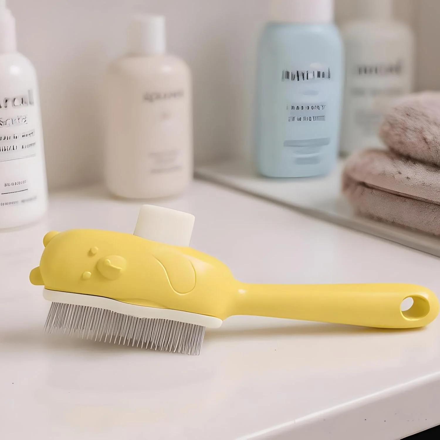 برس مو سگ - شانه گره باز کن گربه دکمه خرسی - برس نظافت حیوانات خانگی ابزار ماساژ برای تمیز کردن حمام روزانه سگ در فضای باز و داخل خانه آپارتمان برس مو سگ - شانه گره باز کن گربه دکمه خرسی - برس نظافت حیوانات خانگی ابزار ماساژ برای تمیز کردن حمام روزانه سگ در فضای باز و داخل خانه آپارتمان